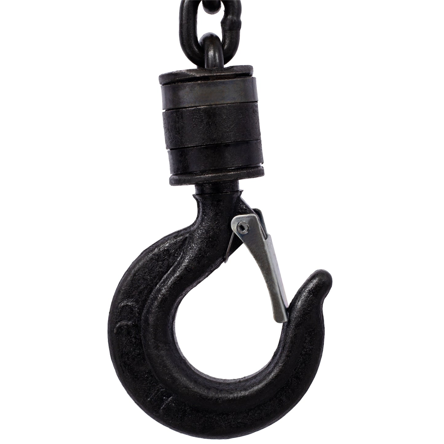 Chain hoist 2200lbs 1T capacity 10ft wIth 2 heavy duty hooks,Manual chain hoist steel construction,black