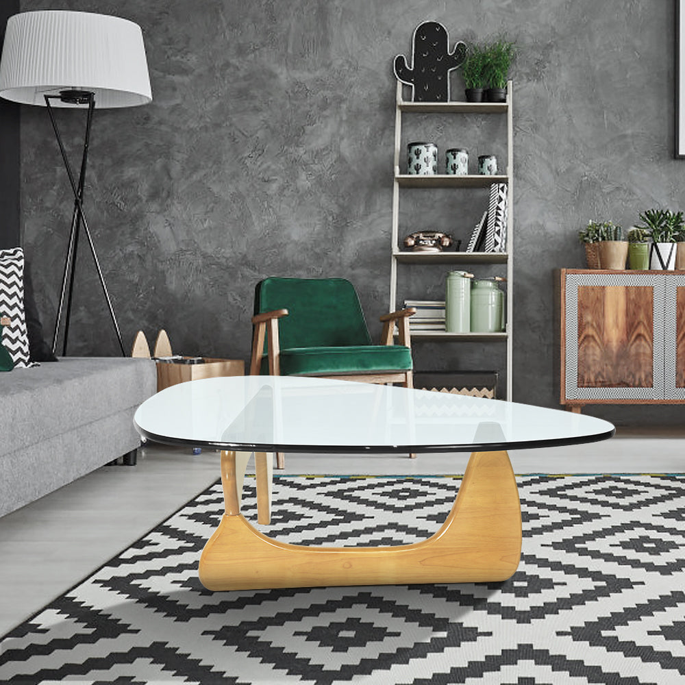 Triangle Coffee Table - Contemporary Solid Wood Design