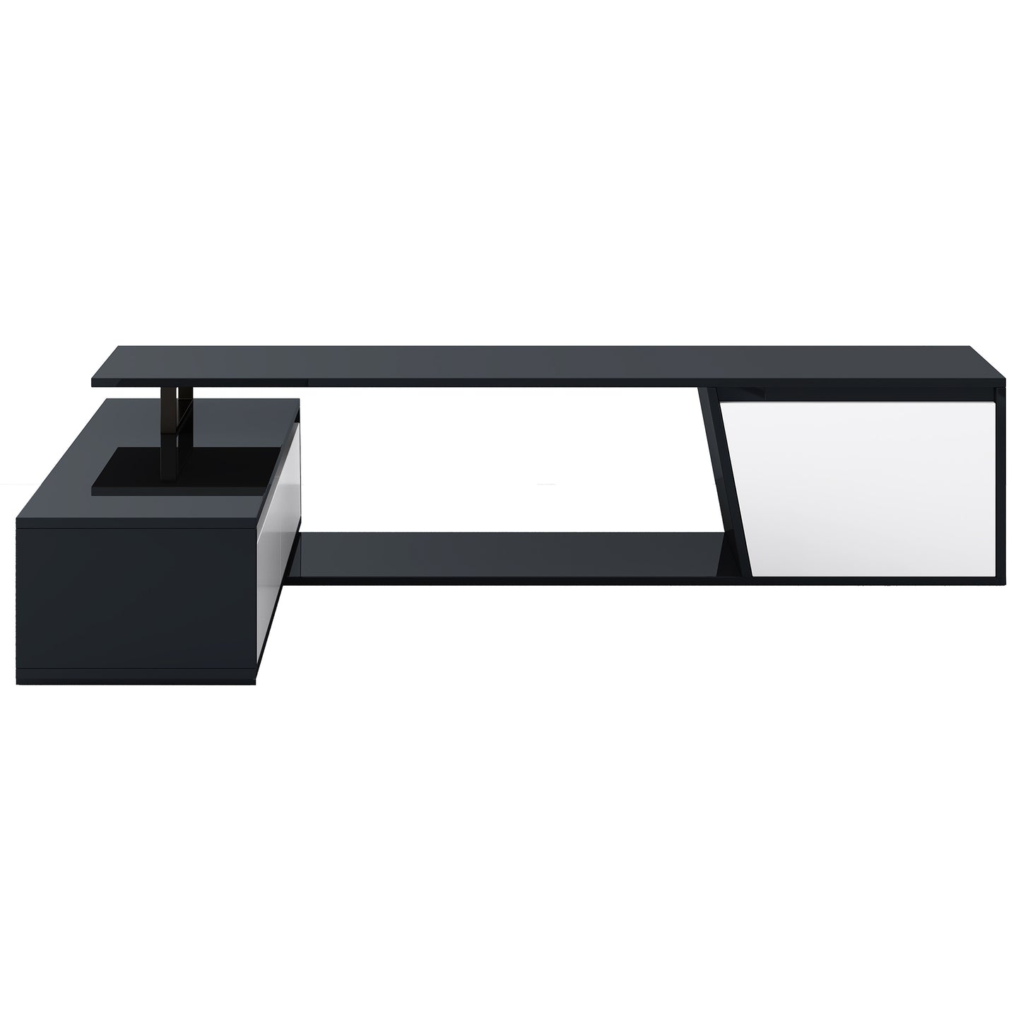 Sleek Rectangle Extendable TV Stand with Ample Storage for TVs Up to 100''