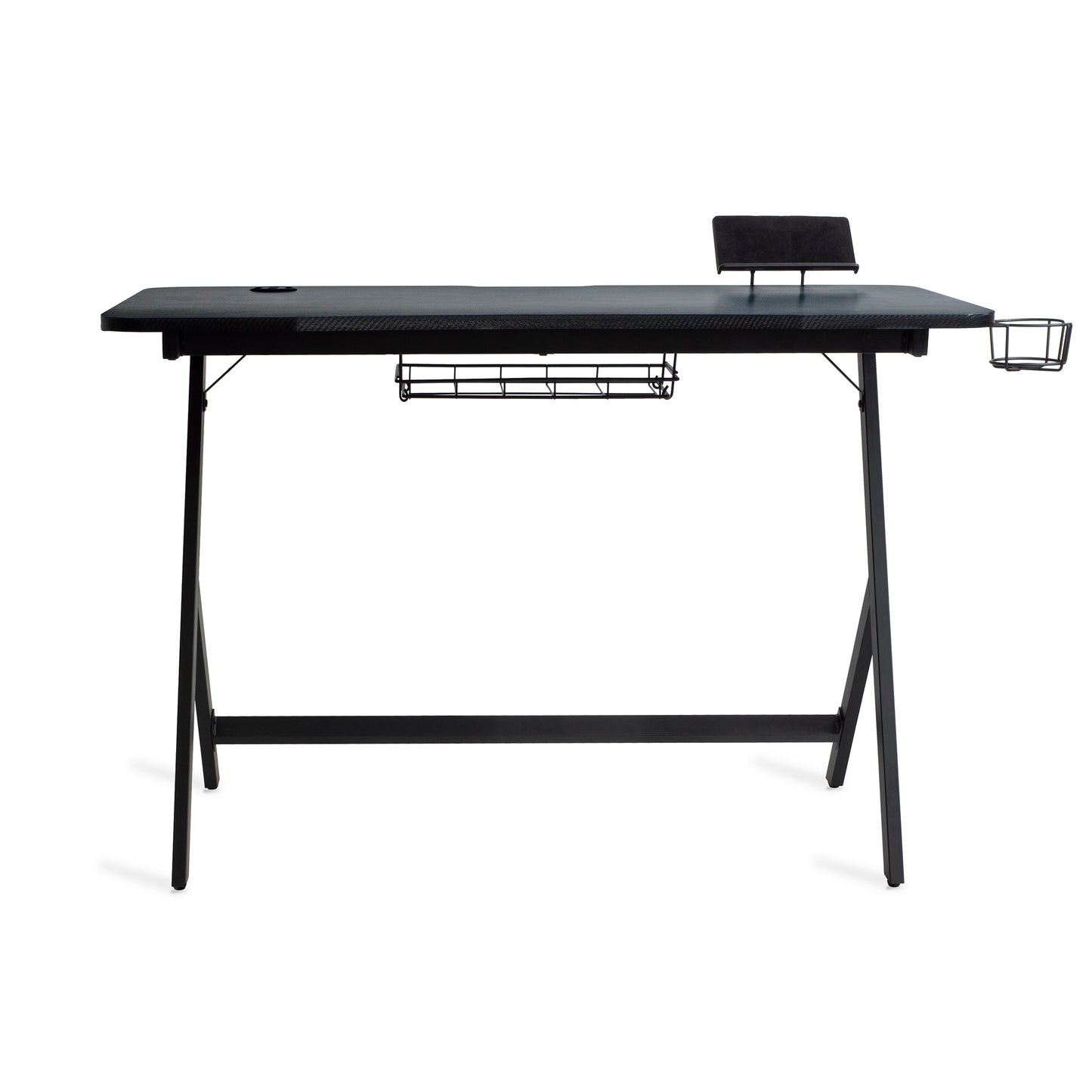 Atlantic Gaming Fire Storm Desk - Black Experience Enhanced Gaming Setup