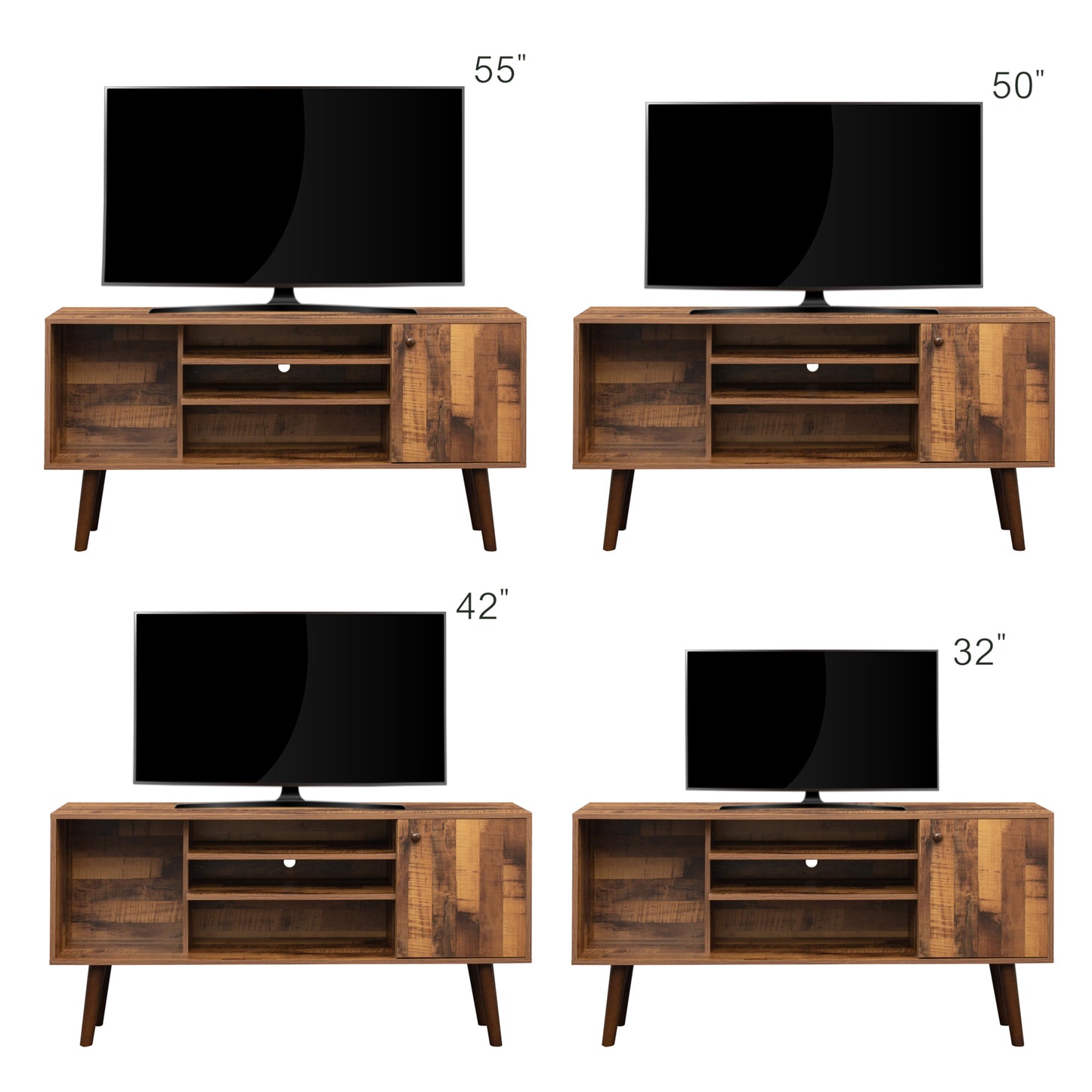 Modern TV Stand with Ample Storage and Stylish Design