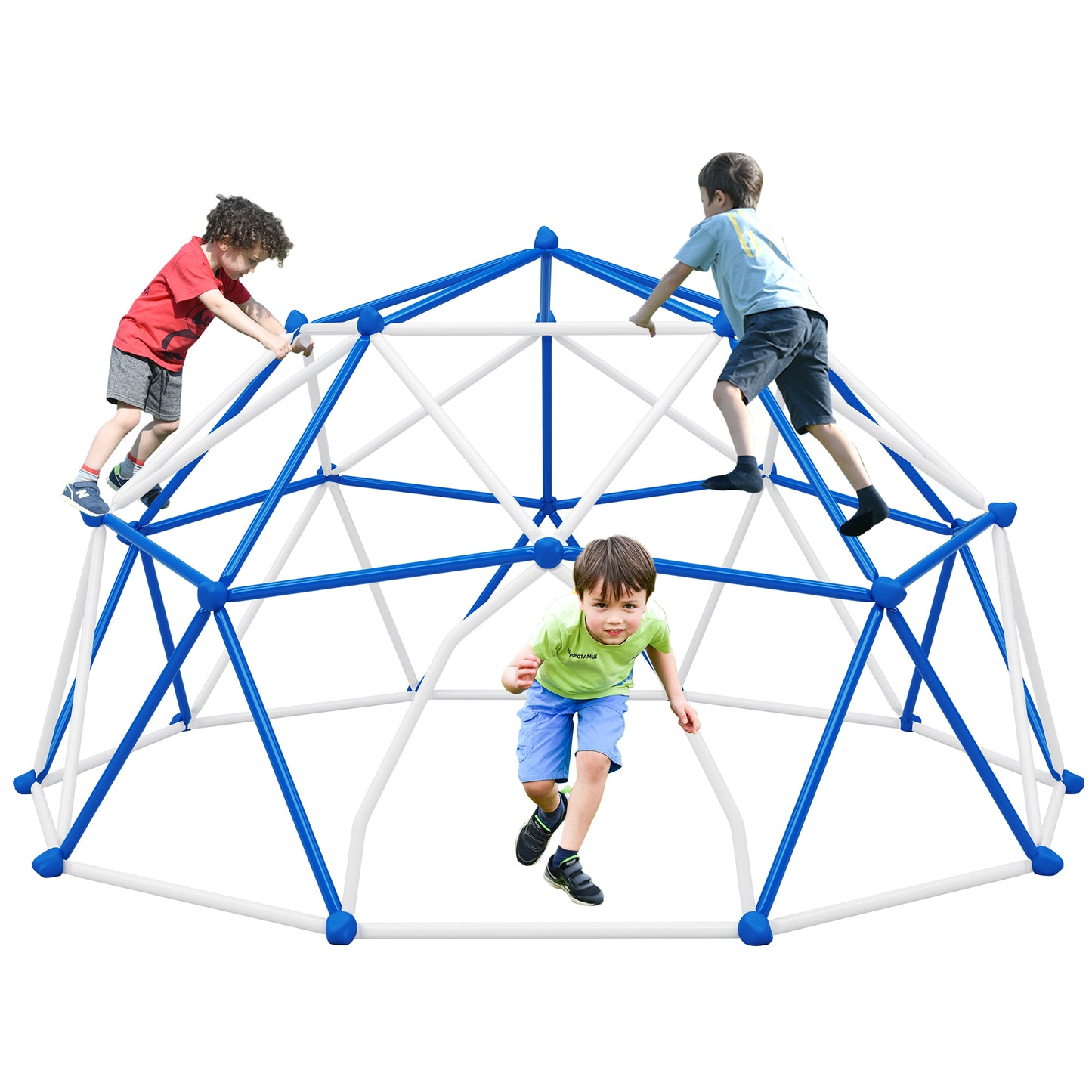 Geometric Dome Climber Play Center - 11ft, Rust & UV Resistant Steel, 900 LBS Capacity