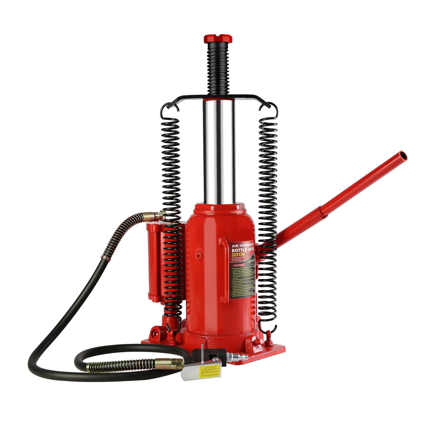 20 Ton Air Hydraulic Bottle Jack with Manual Hand Pump for Automobile and Heavy Equipment Maintenance