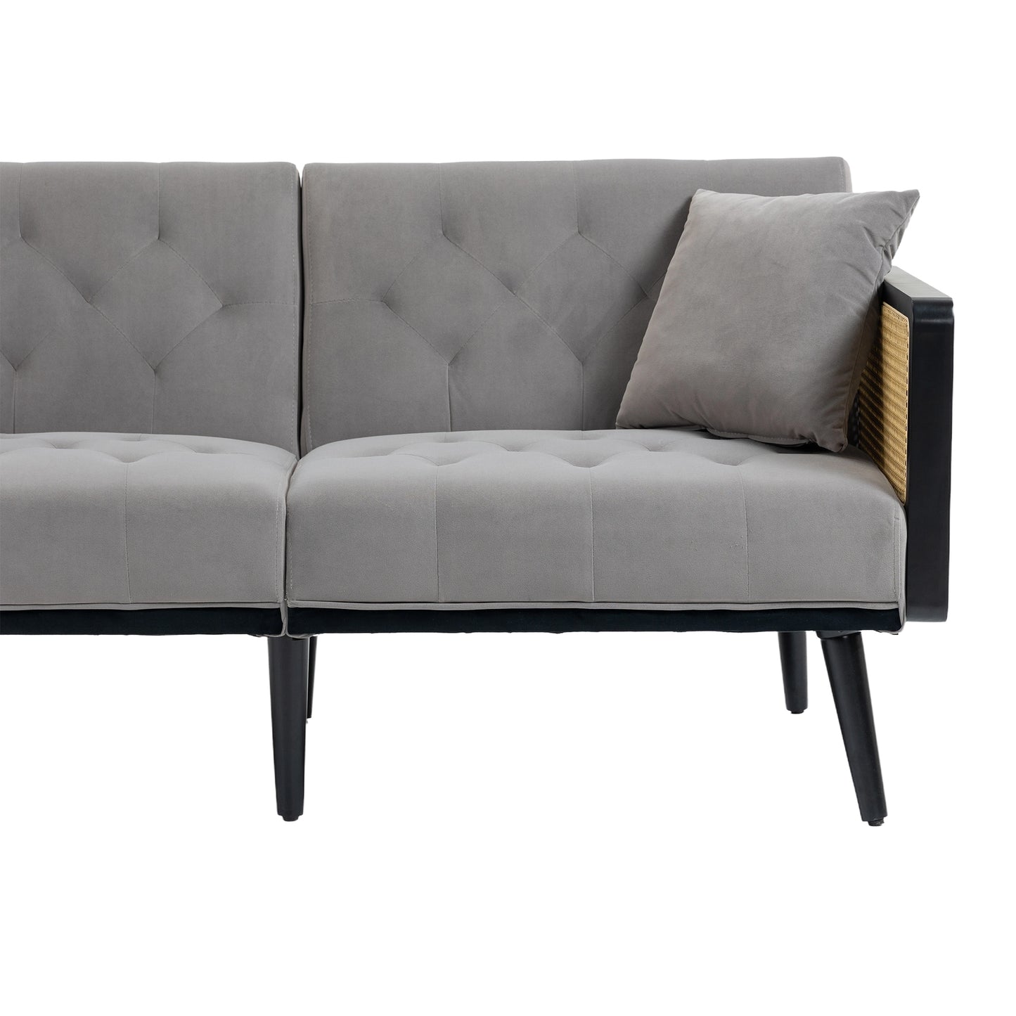 Velvet  Sofa , Accent sofa .loveseat sofa with metal  feet