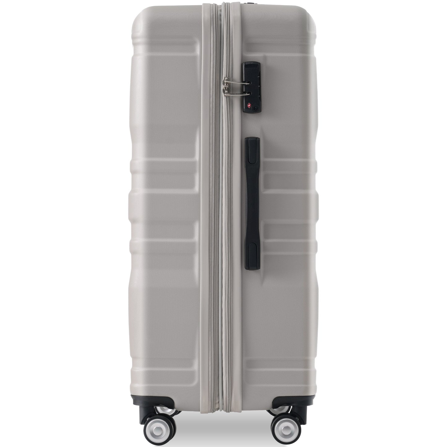 Luggage Sets New Model Expandable ABS Hardshell 3pcs Clearance Luggage Hardside Lightweight Durable Suitcase sets Spinner Wheels Suitcase with TSA Lock 20''24''28''( light grey)