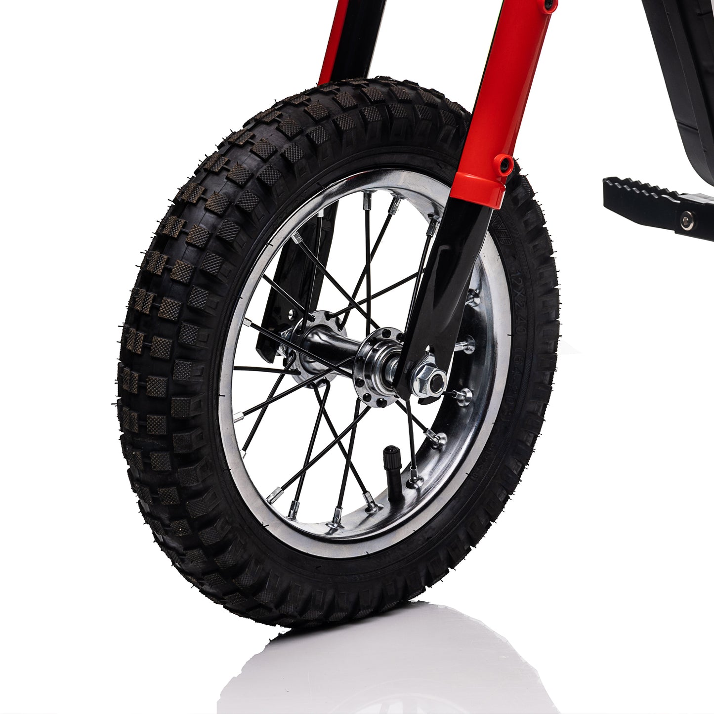 Electric Motocross Motorcycle for Kids - High Speed, Dual Suspension, MP3 Player, Ages 8-12