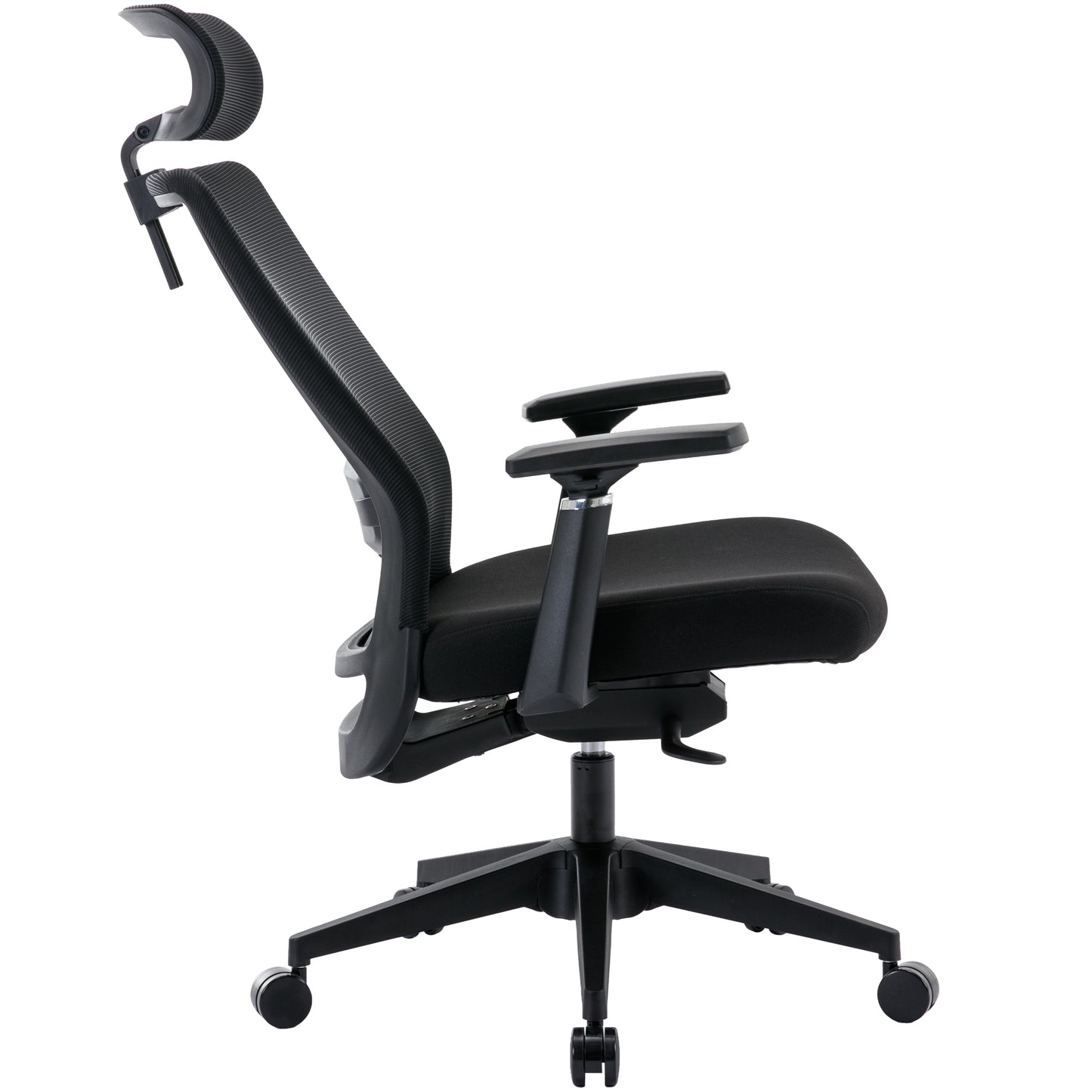 High-Back Computer Chair with Adjustable Height, Headrest,Breathable Mesh Desk Chair for Home Study Working (Black)