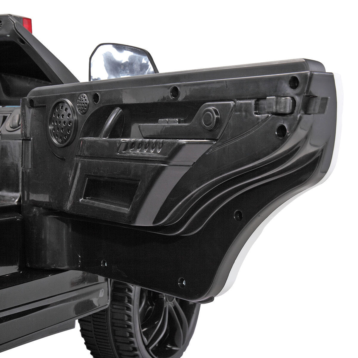 12V Ride on Police Car for Kids with Parental Remote Control, Battery Powered Electric Truck