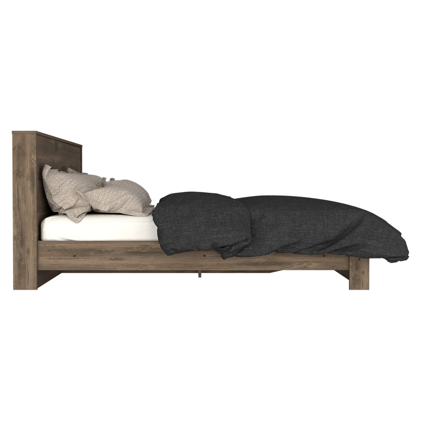 Full Size Bed Base Forum, Bedroom, Dark Brown