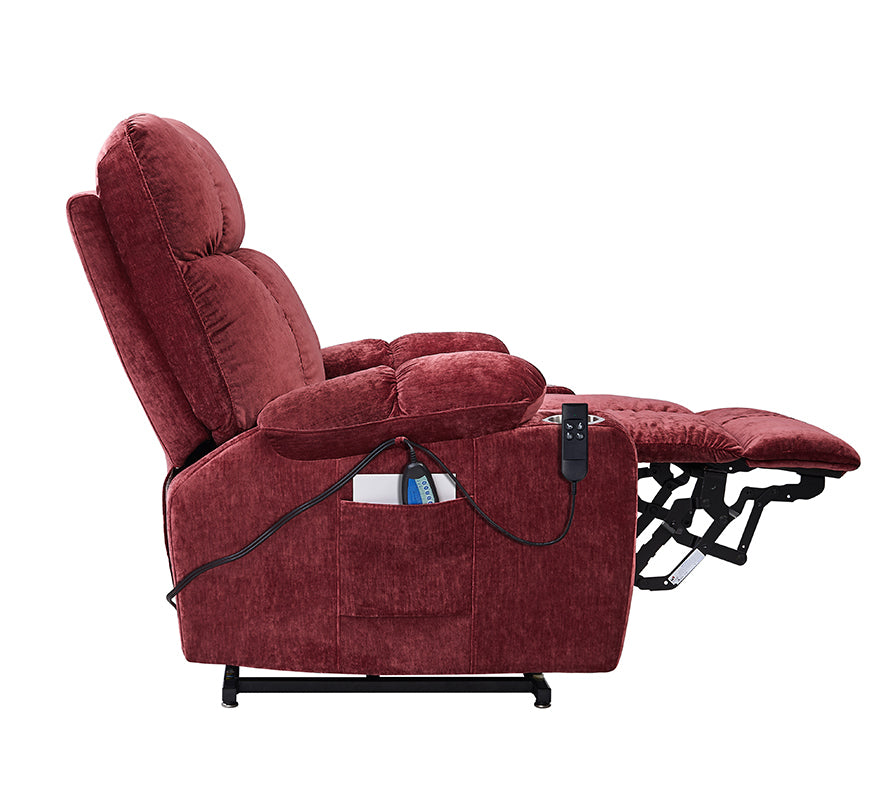 Liyasi Electric Power Lift Recliner Chair with Massage and Heat for Elderly