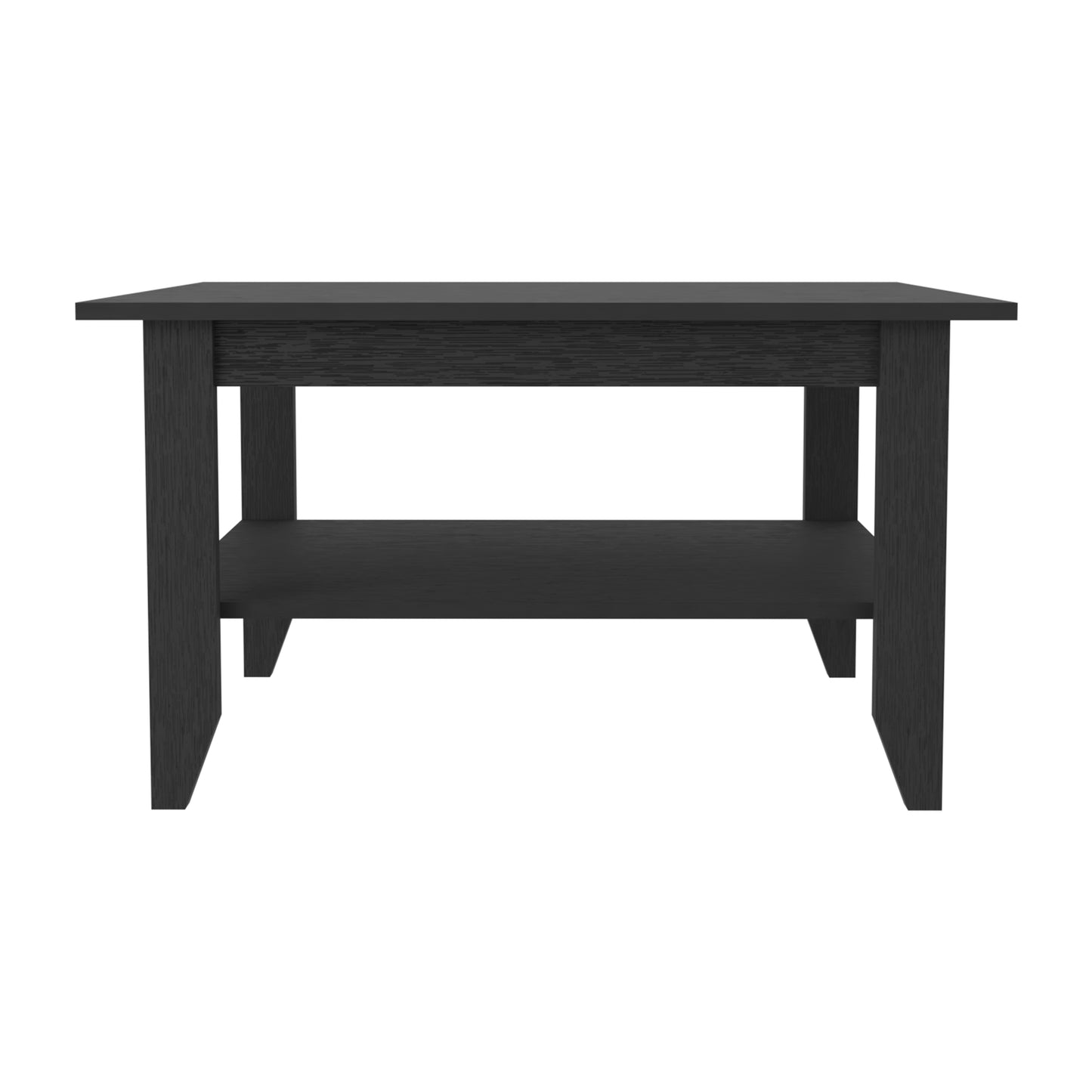 San Jose Coffee Table with Black Wengue Finish and Storage Shelf