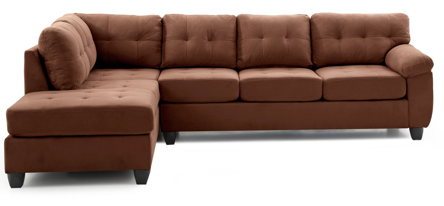 Lounging Luxury Sectional in Chocolate Brown - Gallant G902B-SC