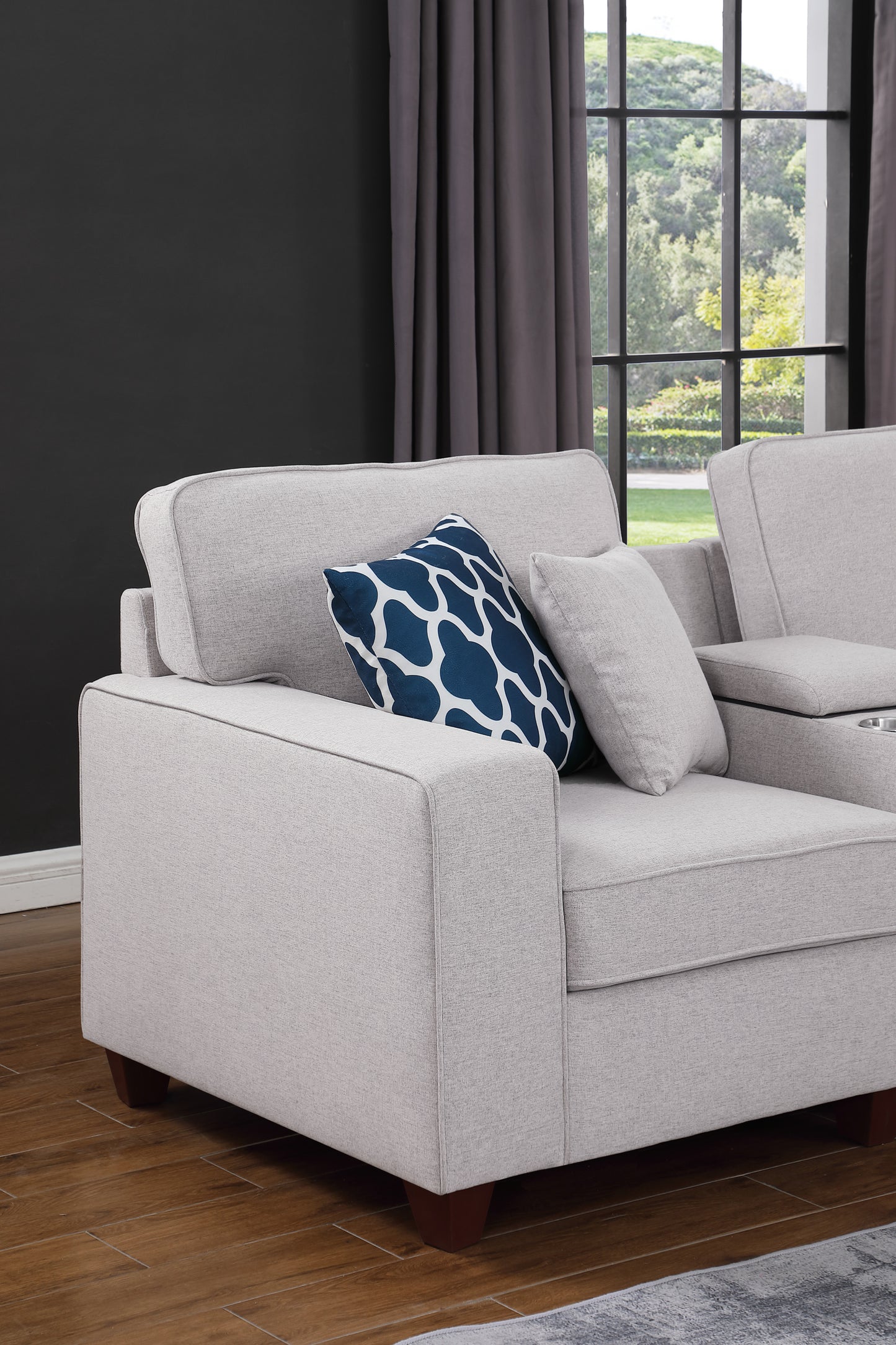 Sam Sectional Sofa with Ottoman