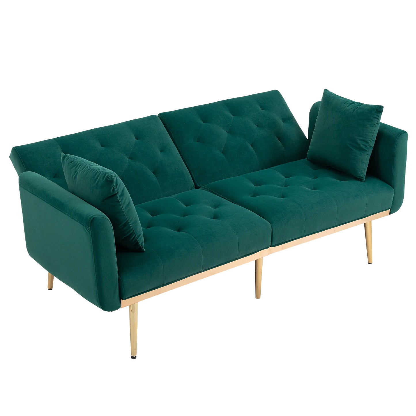 Velvet  Sofa , Accent sofa .loveseat sofa with metal  feet