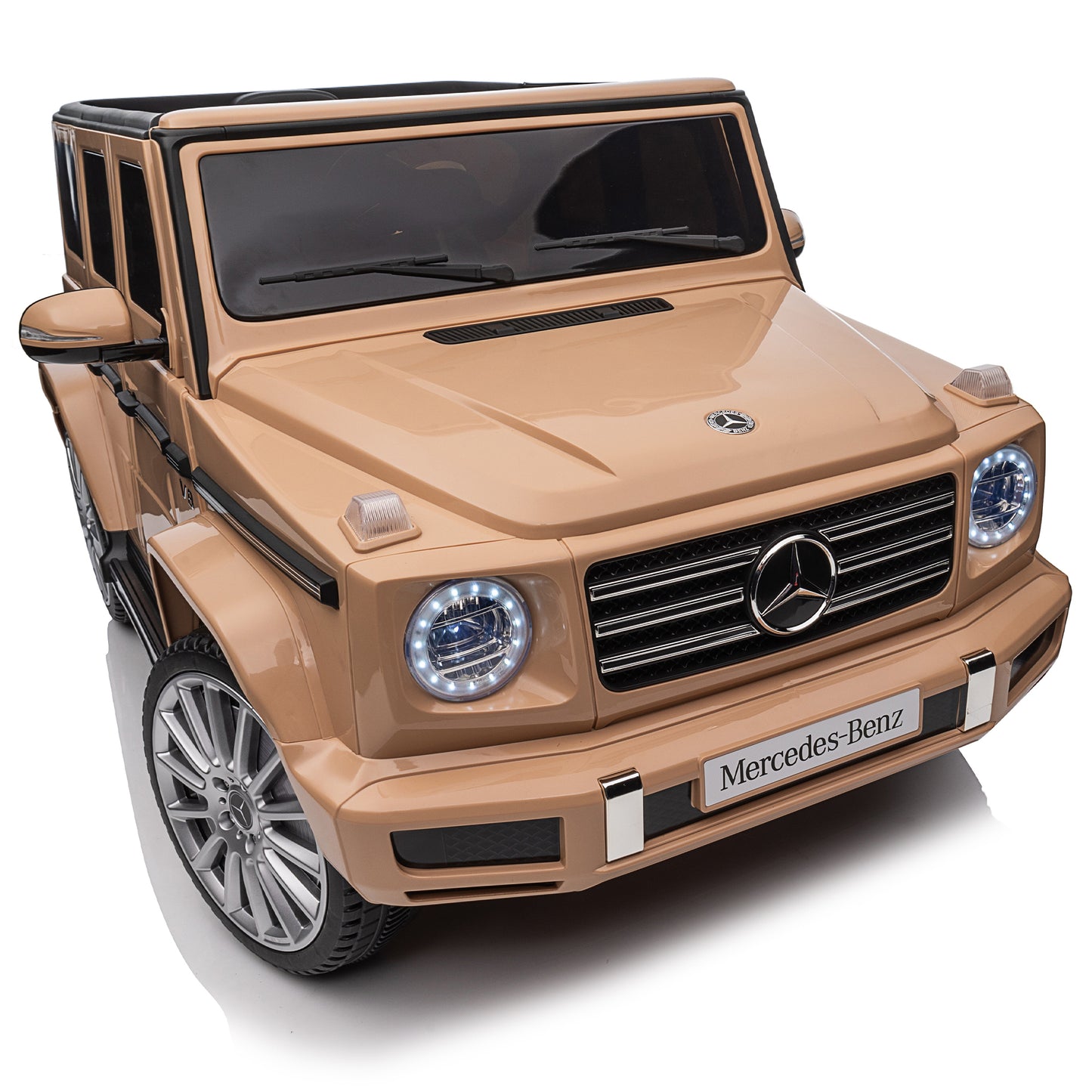 Licensed Mercedes-Benz G500,24V Kids ride on toy 2.4G W/Parents Remote Control,electric car for kids,Three speed adjustable,Power display, USB,MP3 ,Bluetooth,LED light,Three-point safety belt