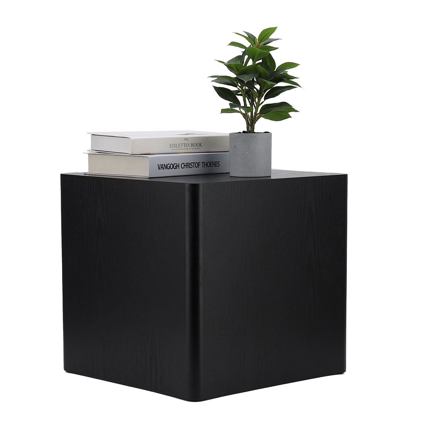 Black MDF Nesting Coffee & Side Tables Set