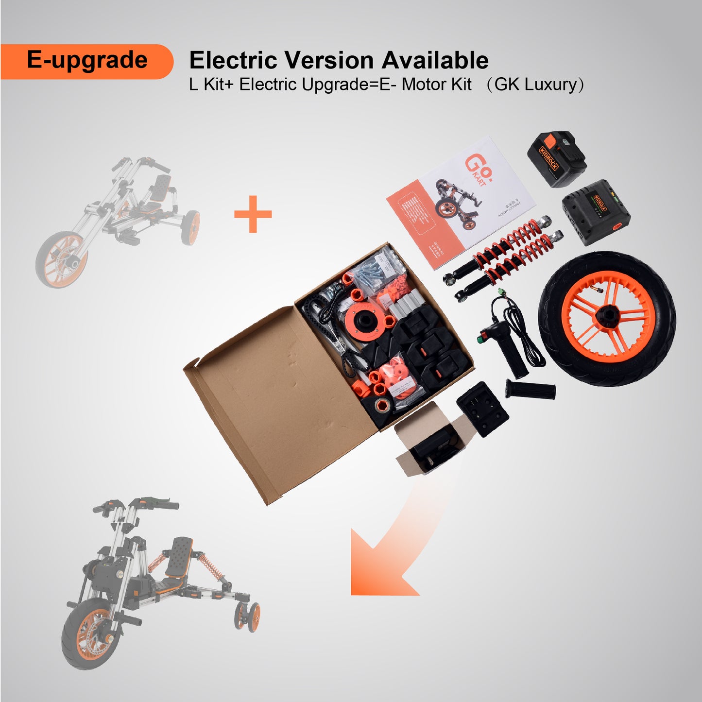 Electric Upgrade Package for L-Kit or Go-Kart