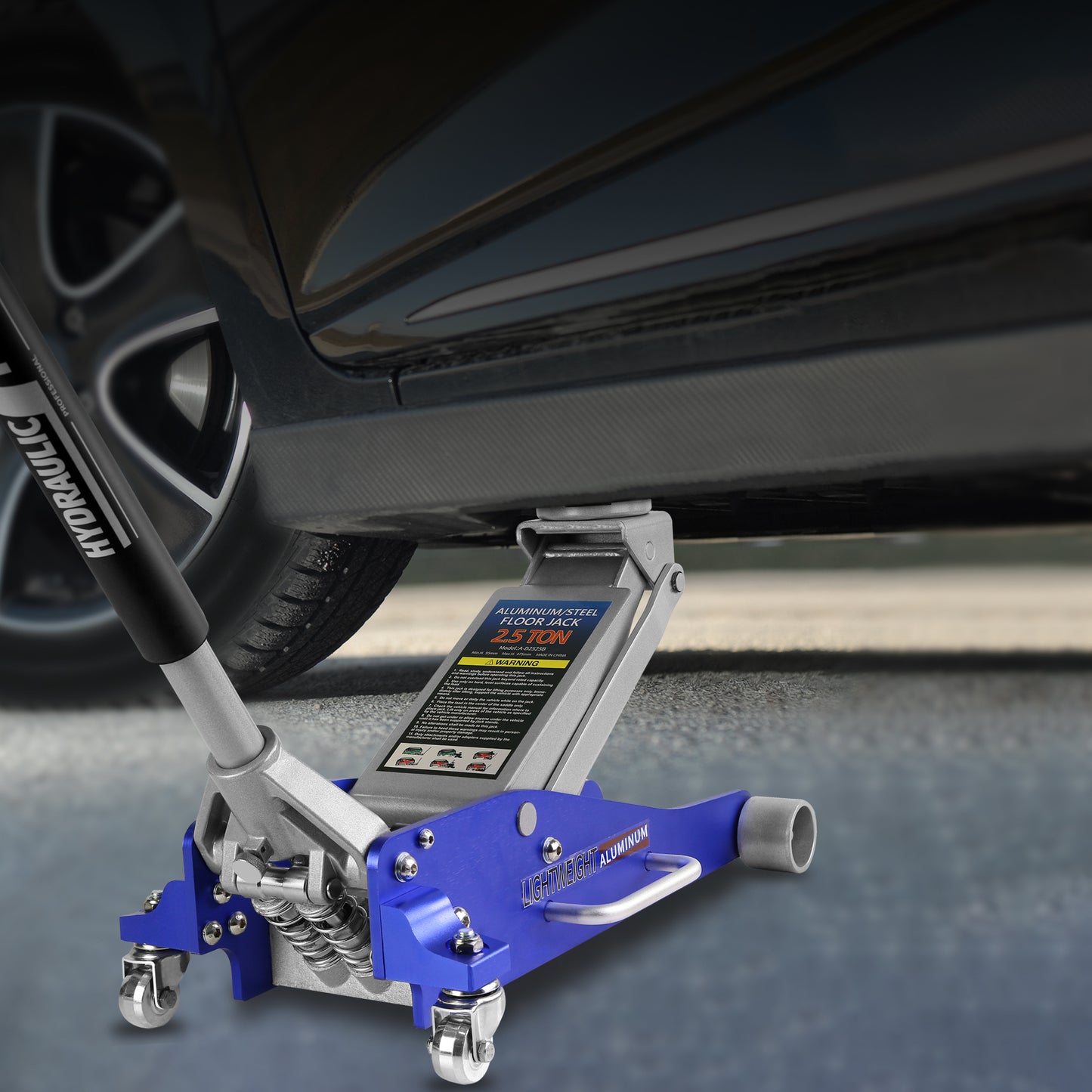 Low Profile Racing Floor Jack - 2.5 Ton Capacity