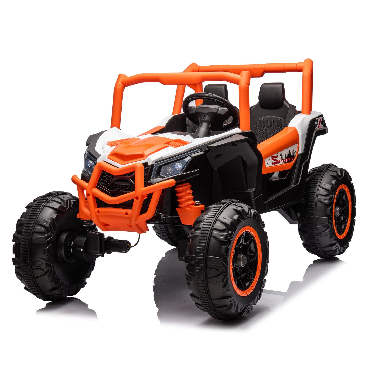 2-Seater 24V Ride-On UTV Car with Remote Control and Safety Belts