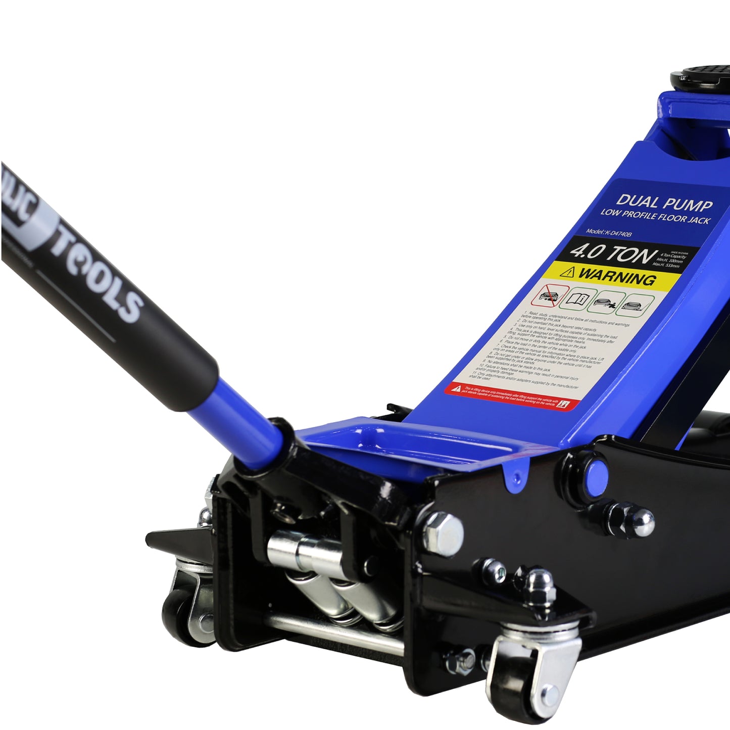 4-Ton Low Profile Racing Floor Jack with Dual Piston Quick Lift Pump