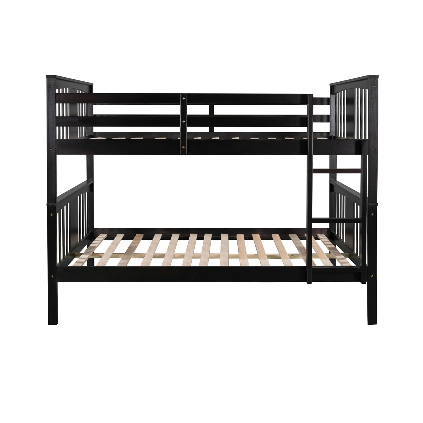 Versatile Espresso Full Size Bunk Bed for Stylish Bedroom Accommodation