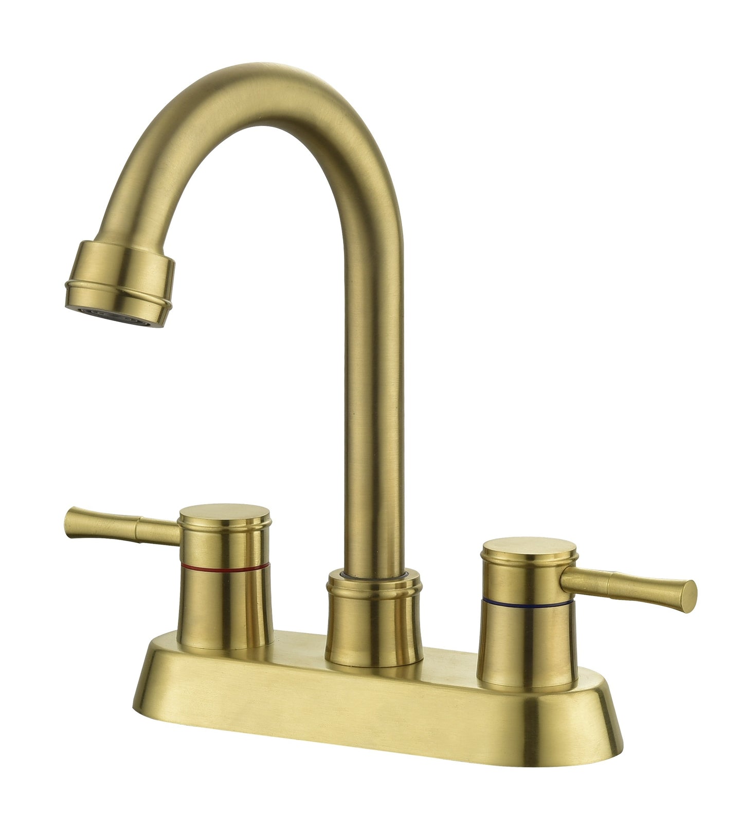 Gold Bathroom Faucet with Dual Handles