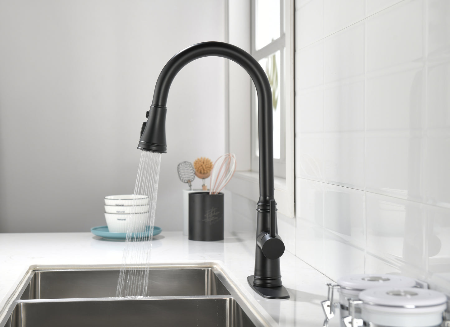 Touch Kitchen Faucet with Pull Down Sprayer