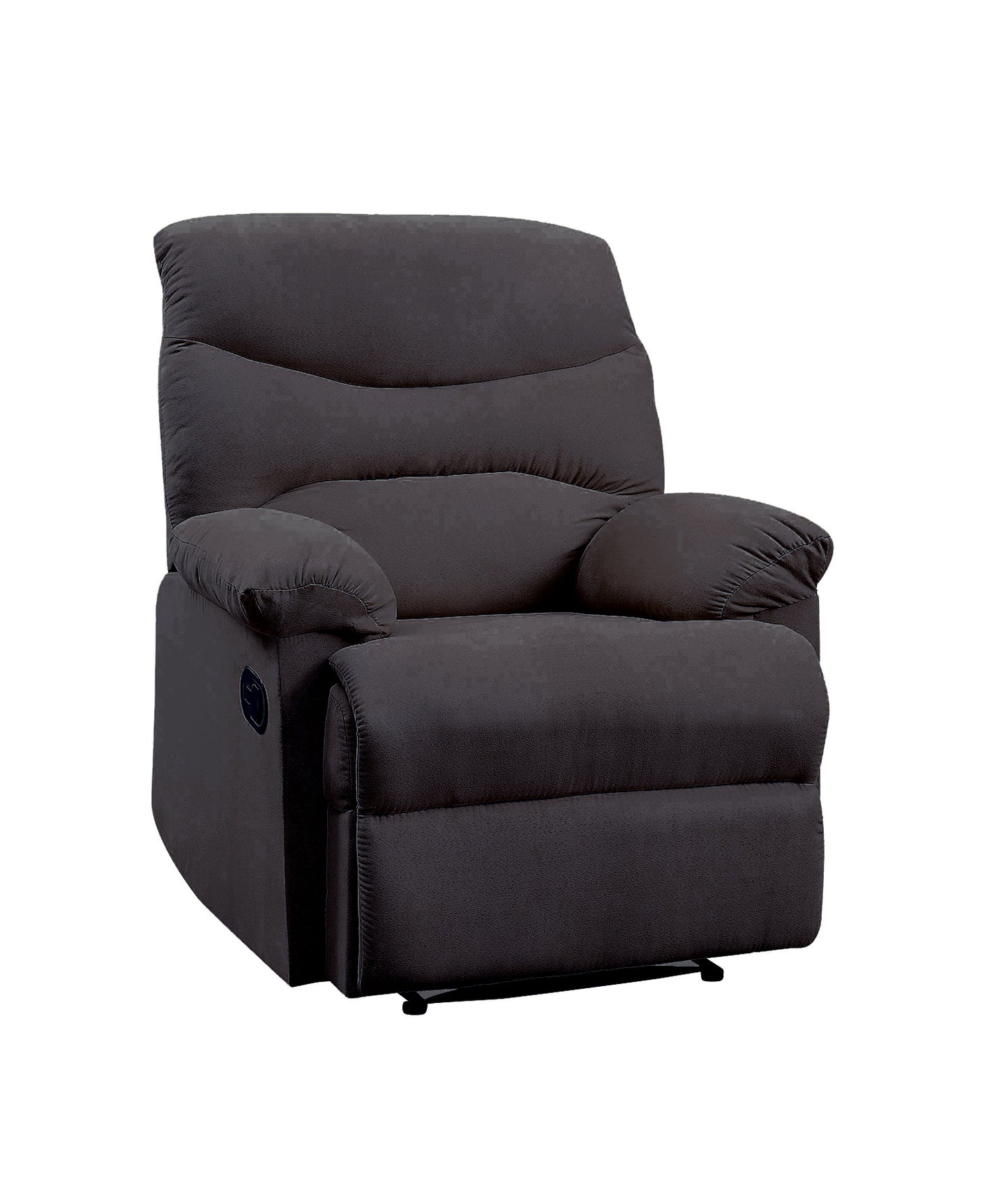 Black Woven Fabric Arcadia Recliner with Motion Mechanism