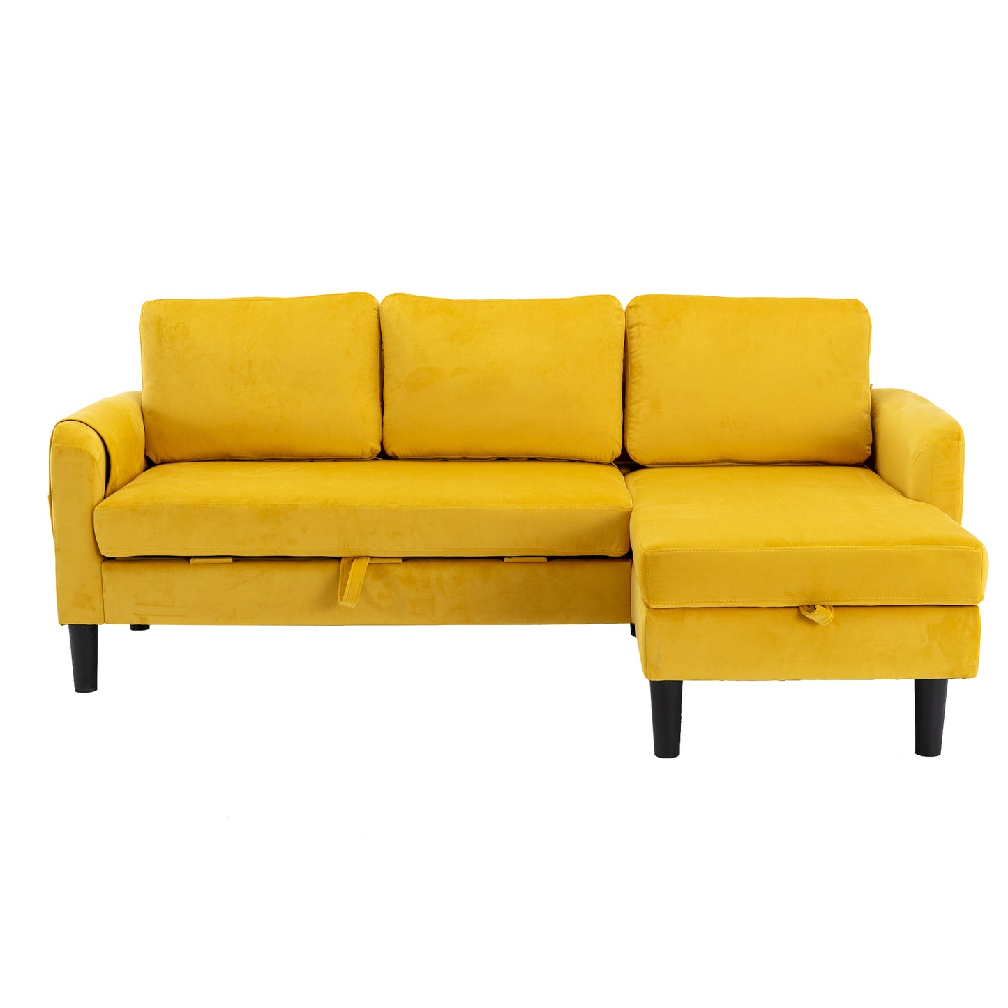 UNITED WE WIN Sectional Sofa Reversible Sectional Sleeper Sectional Sofa with Storage Chaise