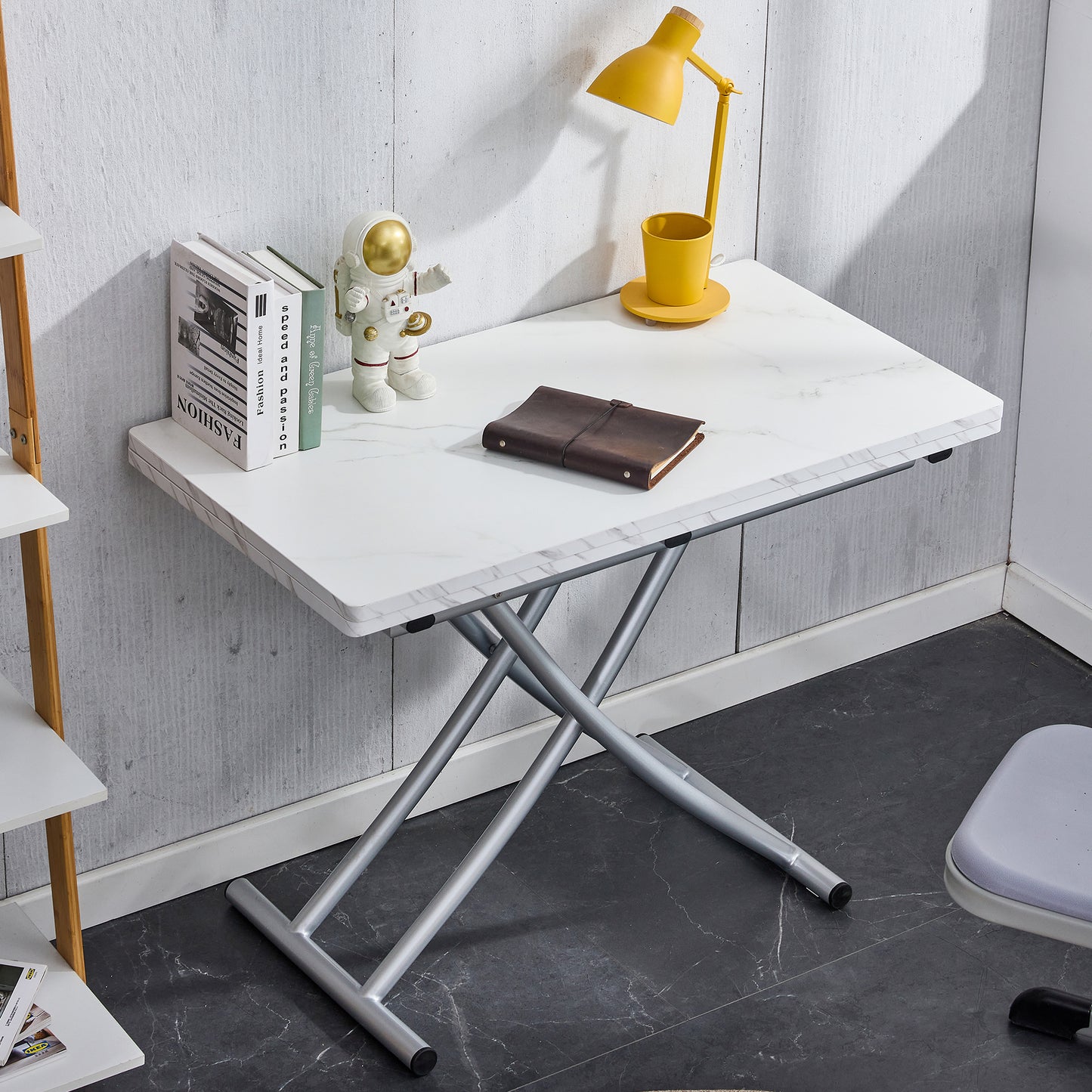 Versatile Minimalist Lift Table with Adjustable Height and Foldable Design