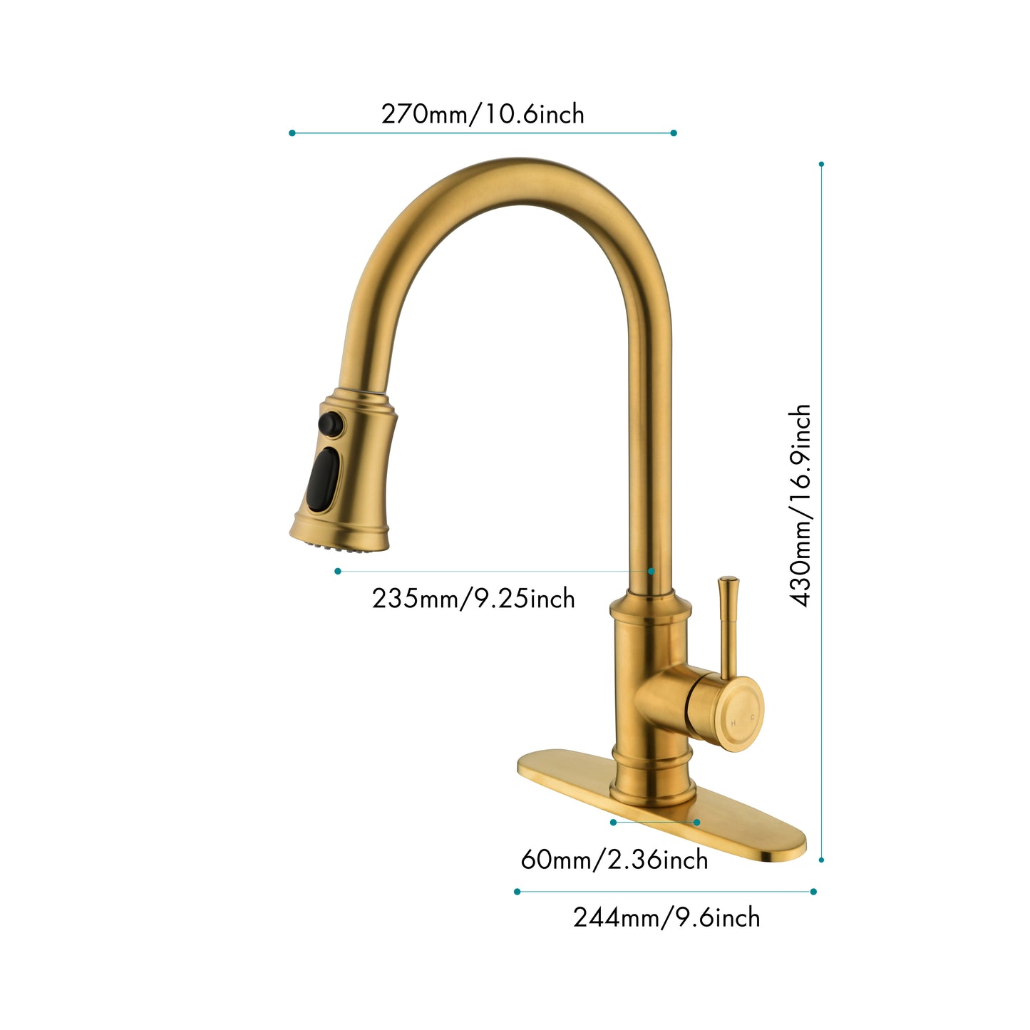 Kitchen Faucet with Pull Out Spraye