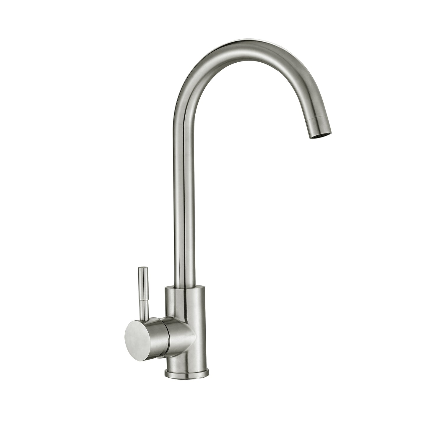 Kitchen Sink Faucet with Single Handles, Brushed Nickel