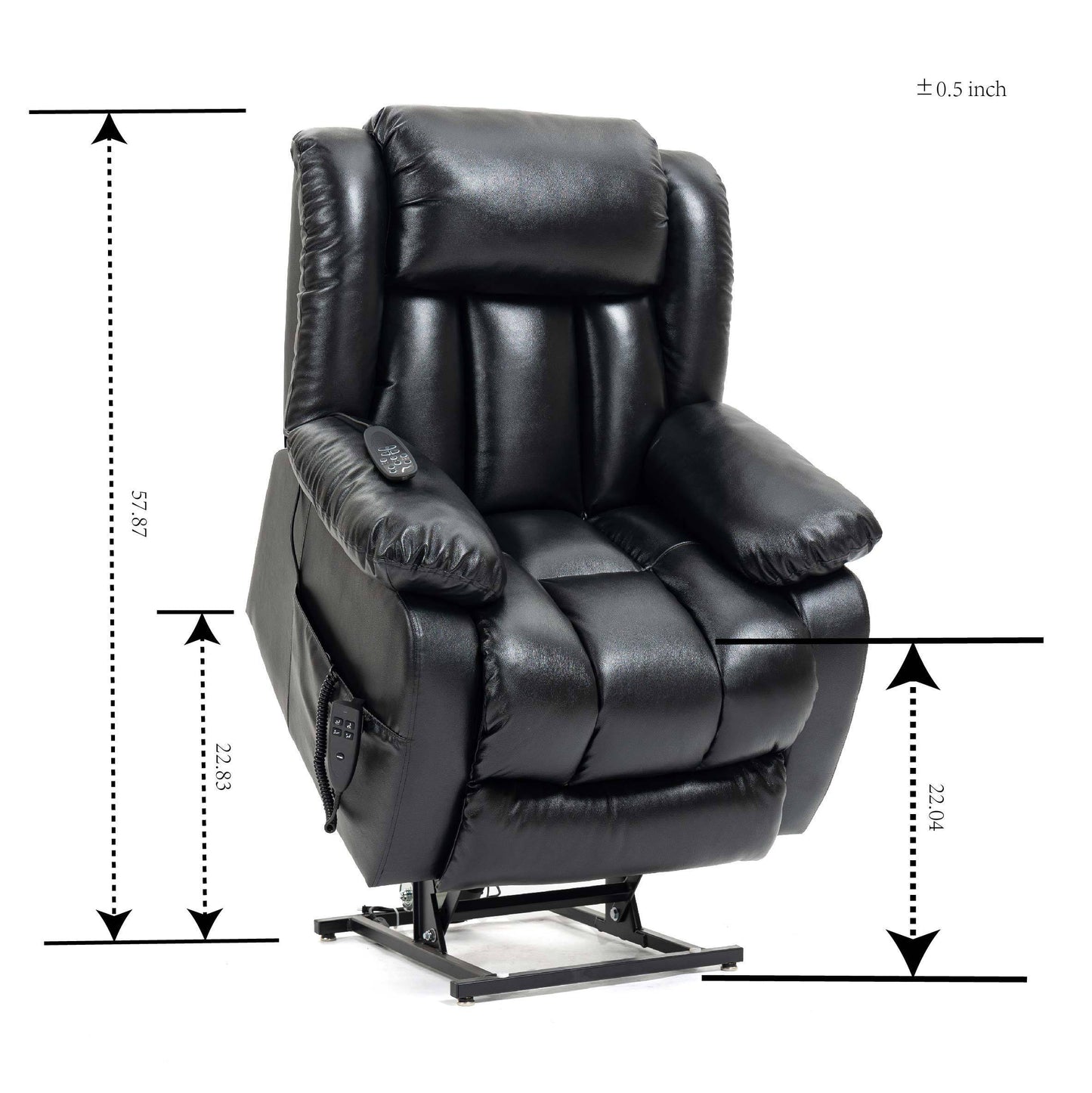 Electric Power Lift Recliner Chair with Massage and Lumbar Heating