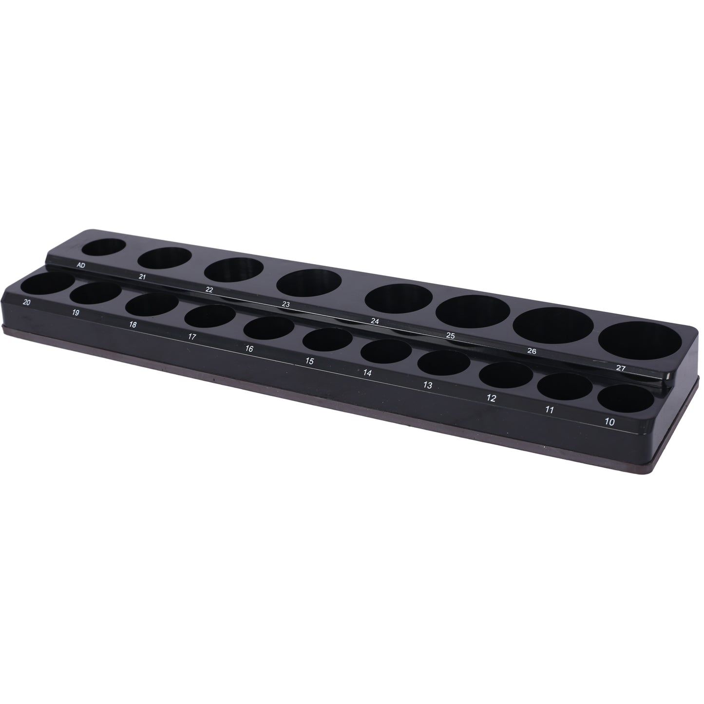 Magnetic Socket Organizer Set, 6-Piece Socket Holder Set Includes 1/4", 3/8", 1/2" Drive Metric SAE Socket Trays, Holds 141 Pieces Standard Size and Deep Size Sockets(Socket not Included),green and bl