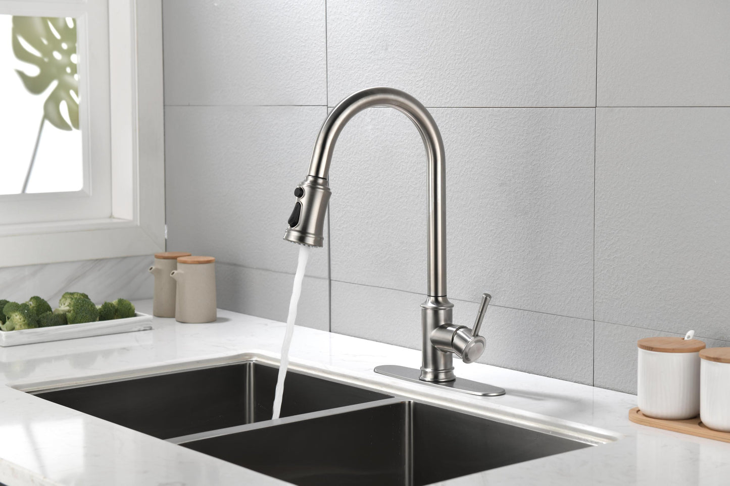 Touch Kitchen Faucet with Pull Down Sprayer