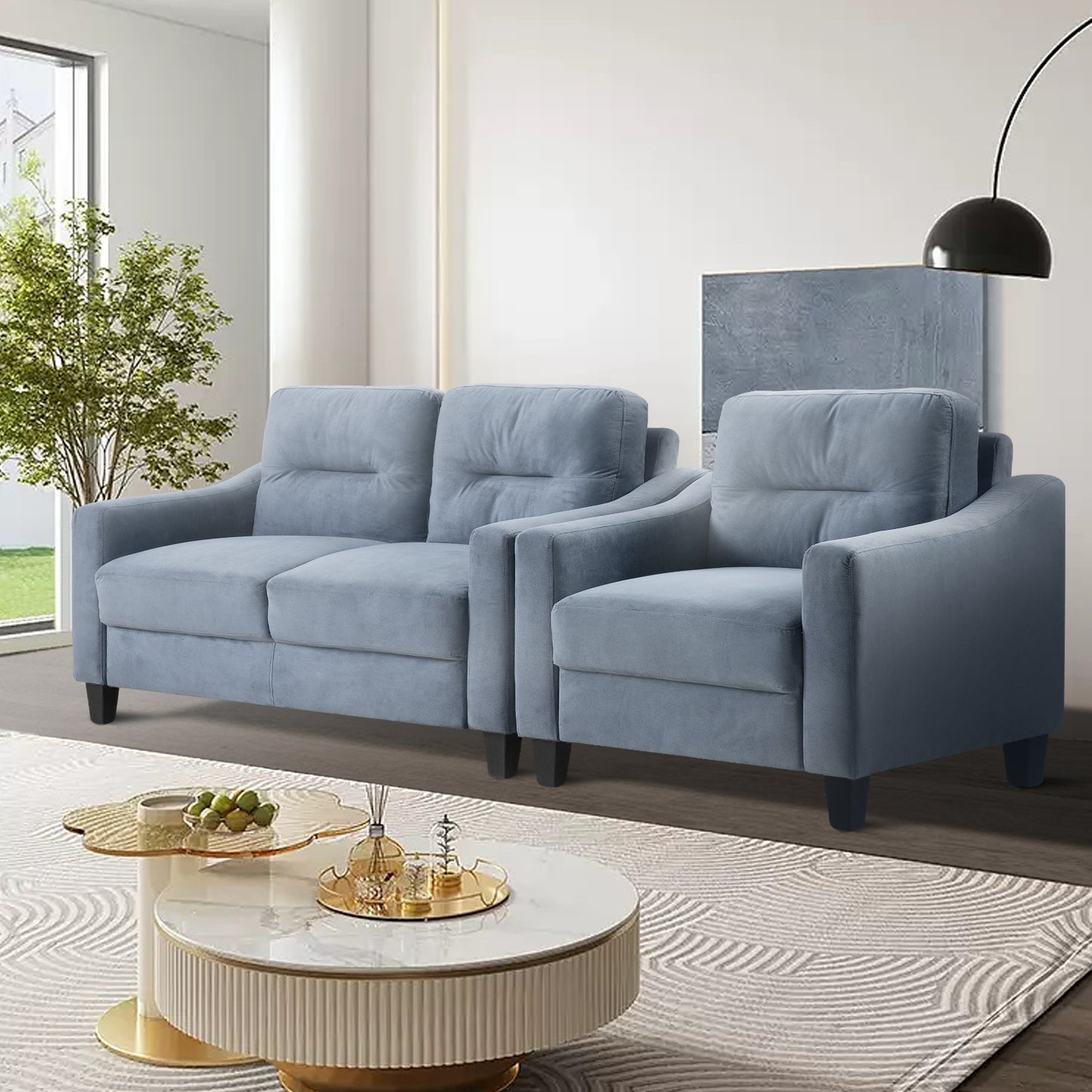 Couch Comfortable Sectional Couches and Sofas for Living Room Bedroom Office Small Space