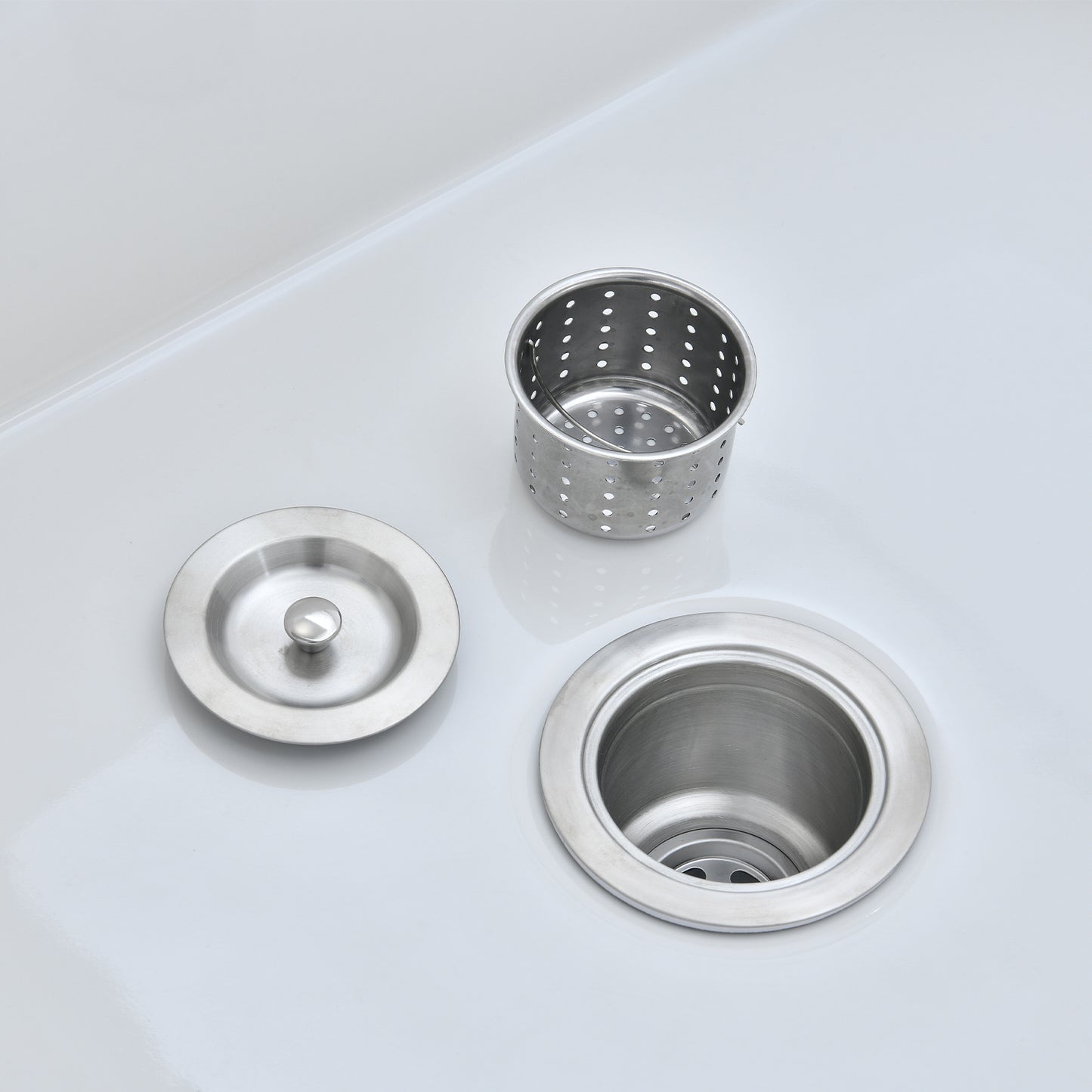 36 Fireclay White Farmhouse Kitchen Sink with Grid and Strainer