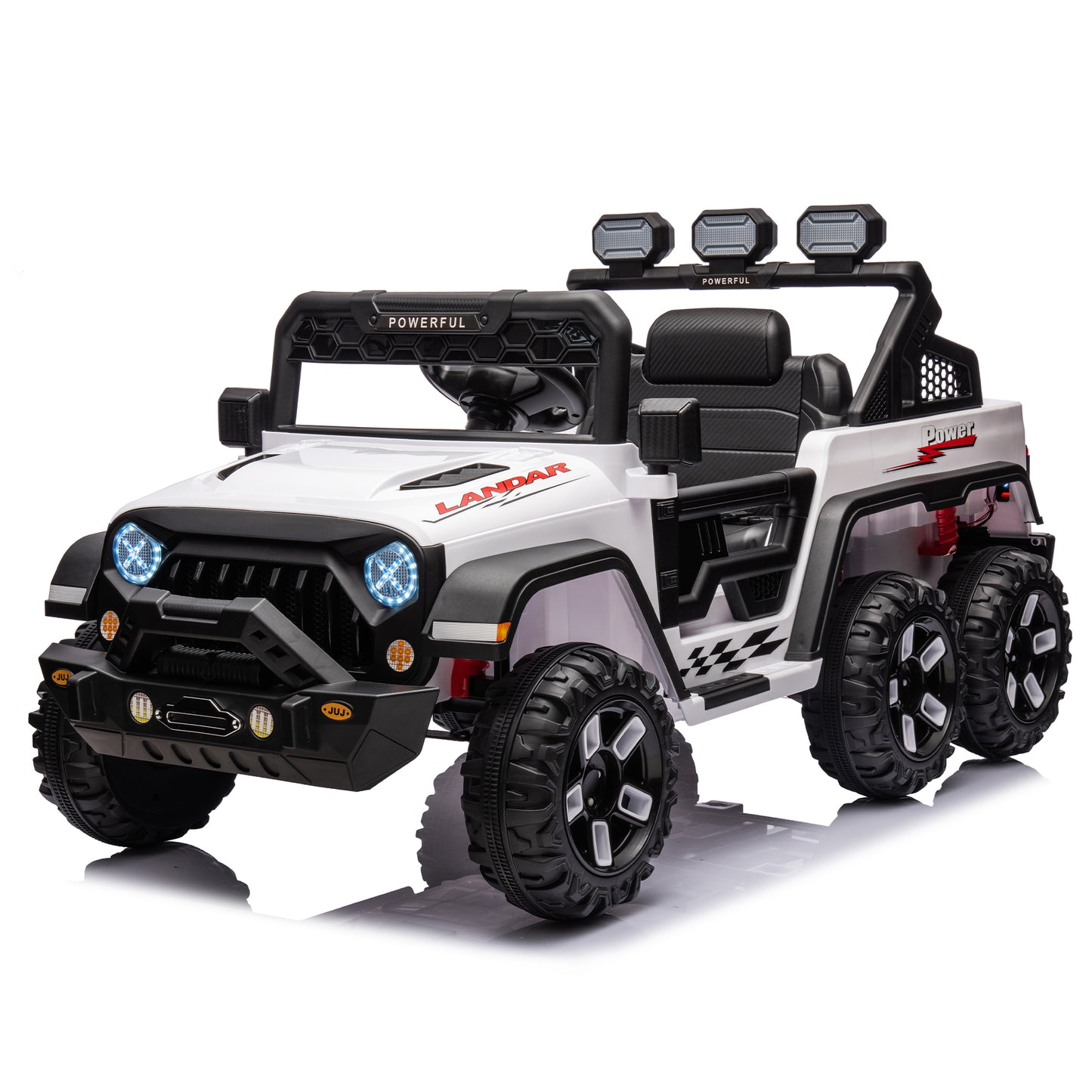 24V Ride On Large Pickup Truck Car for Kids with Remote Control and Bluetooth Music