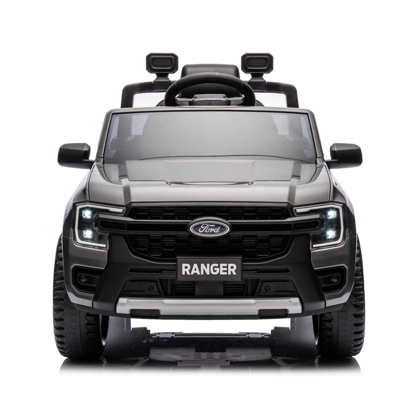 12V Kids Ride On Car W/Parents Remote Control,Licensed Ford Ranger,2WD,Rear wheel suspension,Low Start,Headlight,Horn,MP3,Bluetooth,Adjustable speed,Speed 1.86-4.97 mph for kids aged 3-6.