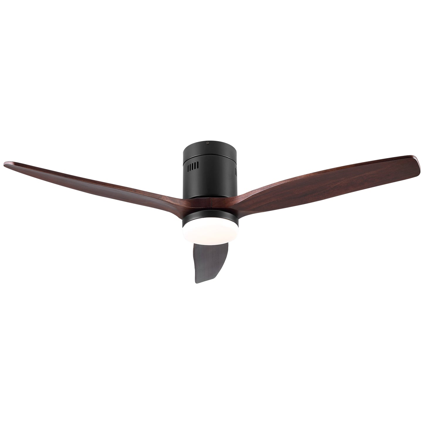 52 Inch Integrated LED Low Profile Ceiling Fan with Remote Control and Color-Changing Light