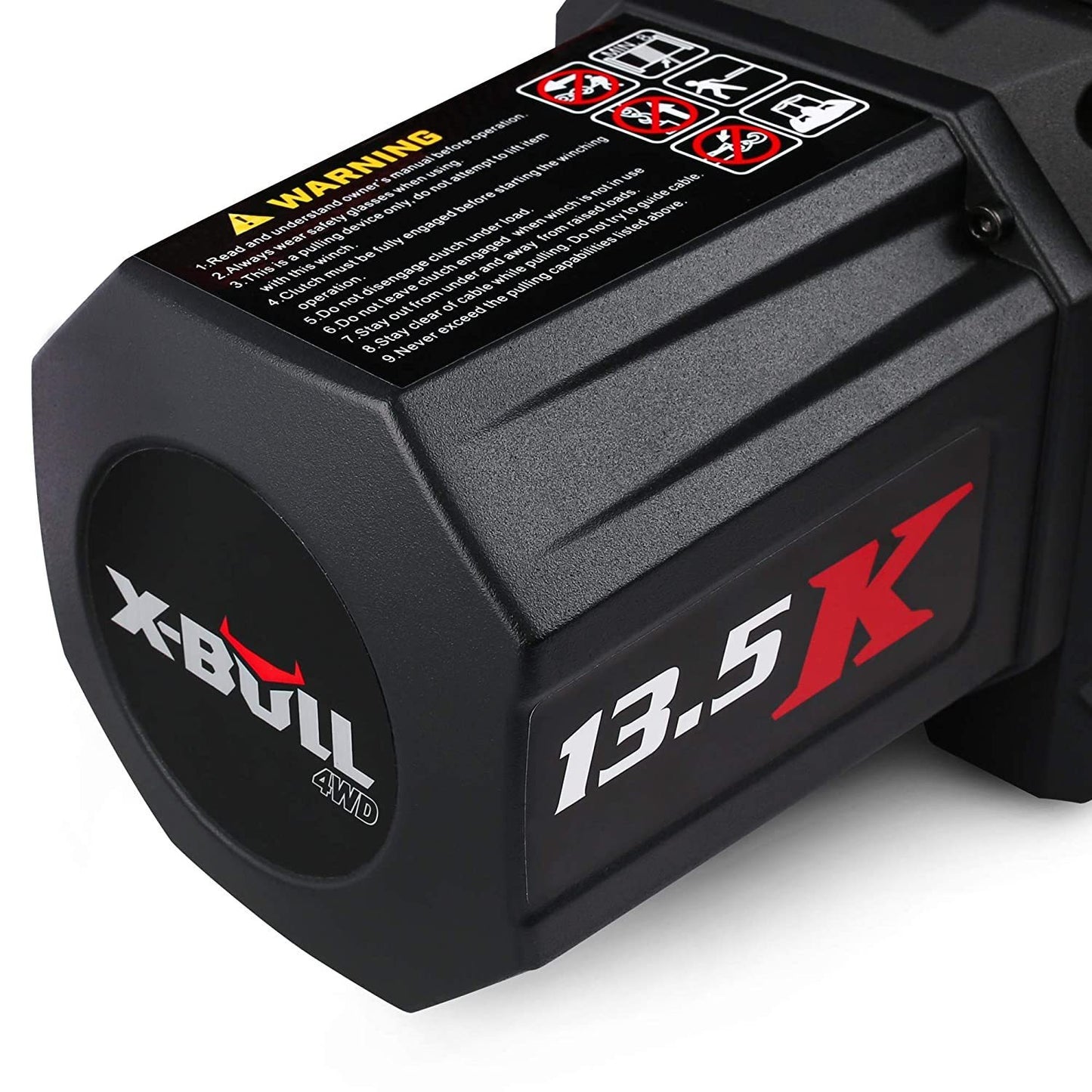 X-BULL 13500 LBS 12V Electric Winch with Synthetic Rope - Offroad and Life-Loving Enthusiast's Choice