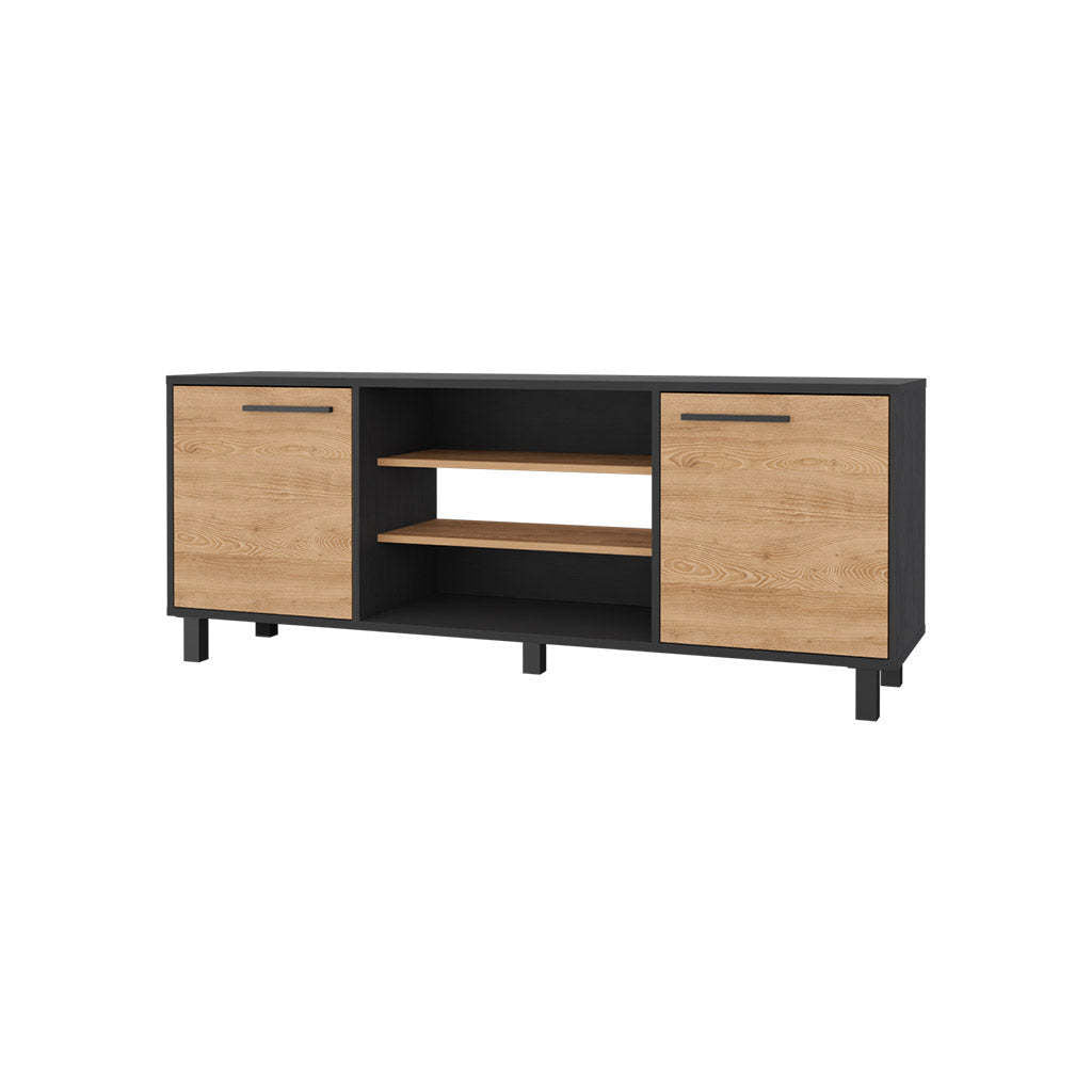 Washington TV Stand with 7 Cubby Storage Space for TVs Up to 65''