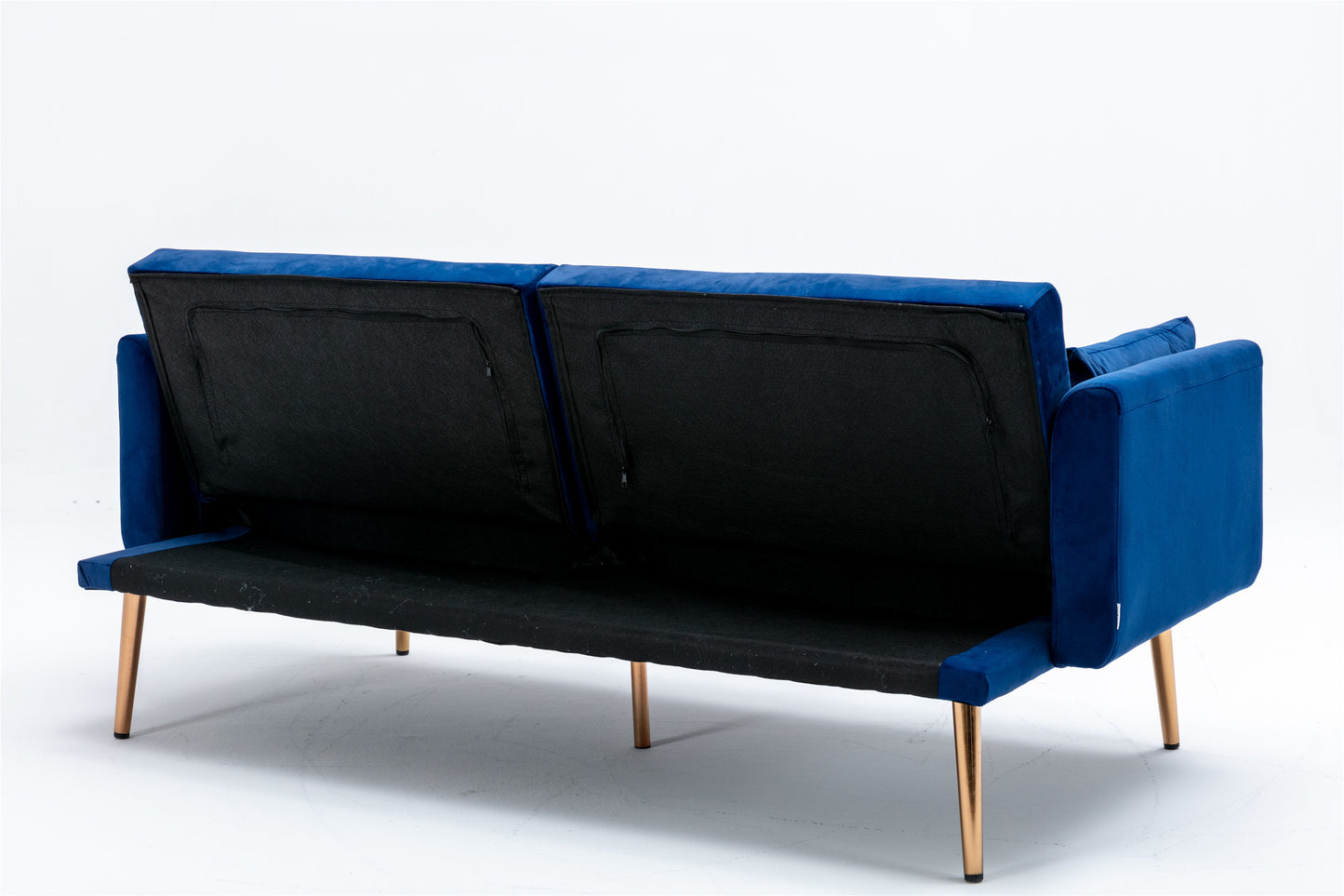 Velvet  Sofa , Accent sofa .loveseat sofa with  metal  feet