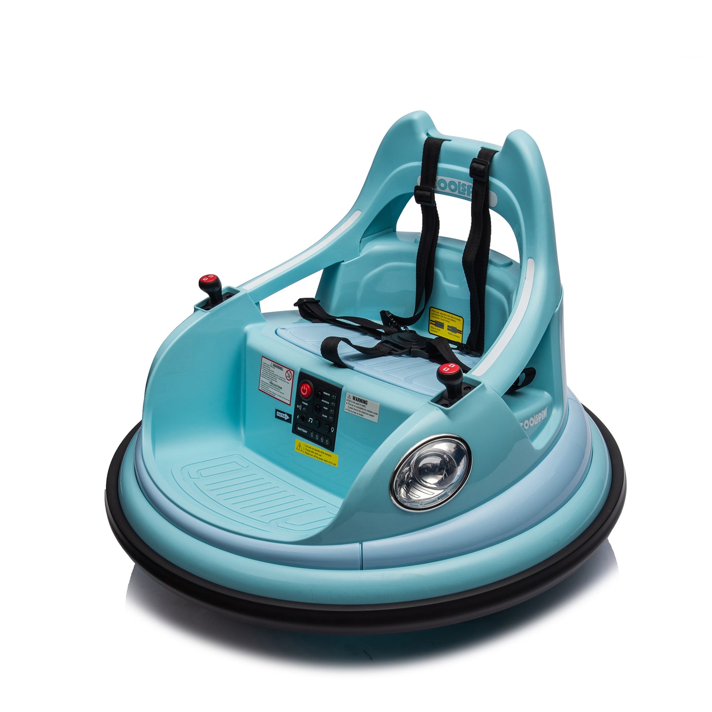 12V Kids' Electric Bumper Car with Remote Control and LED Lights