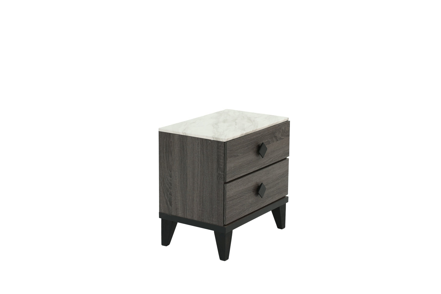 NIGHTSTAND in Dark Gray Oak (Rustic Accents)