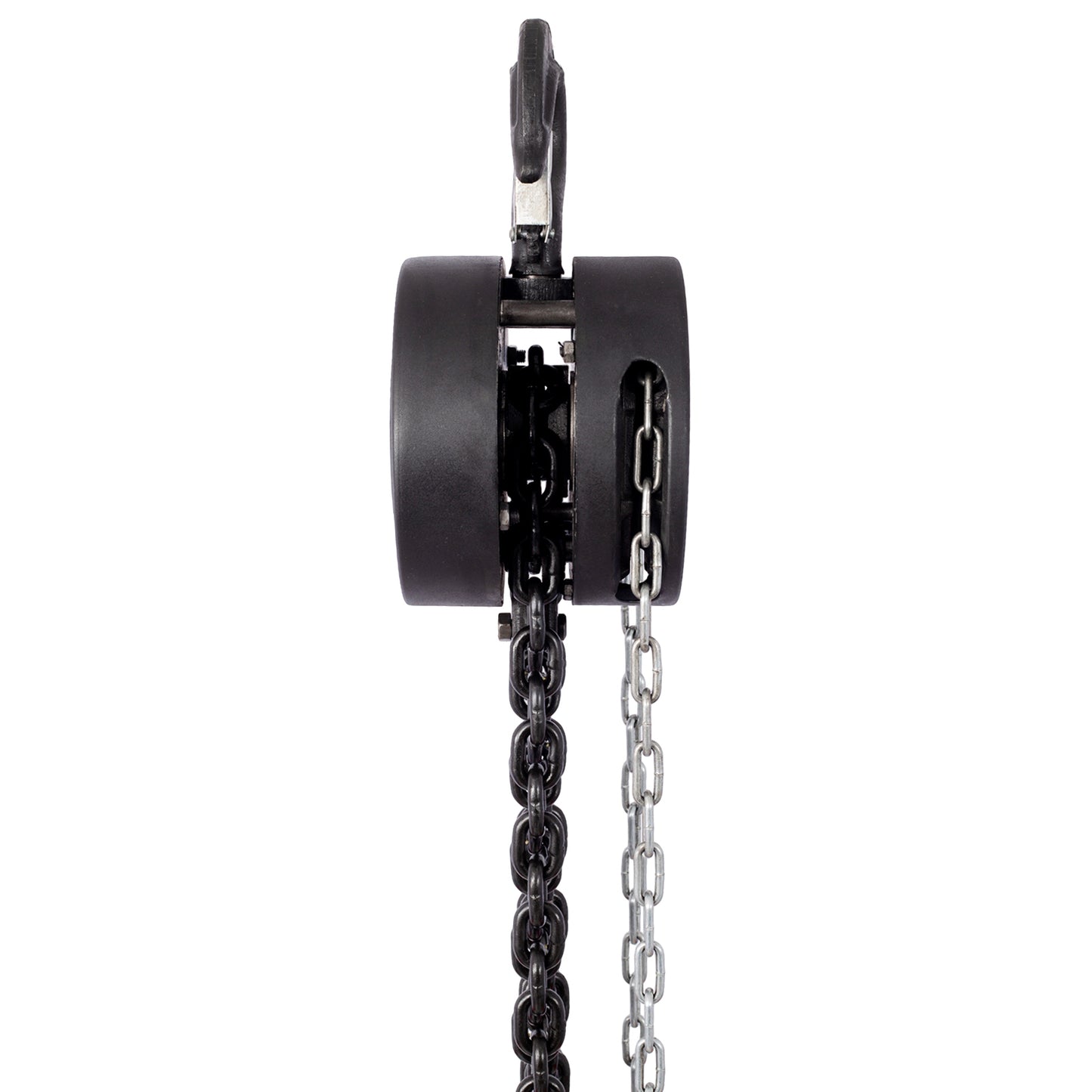 Chain hoist 11000lbs 5T capacity 10ft wIth 2 heavy duty hooks,Manual chain hoist steel construction,Black