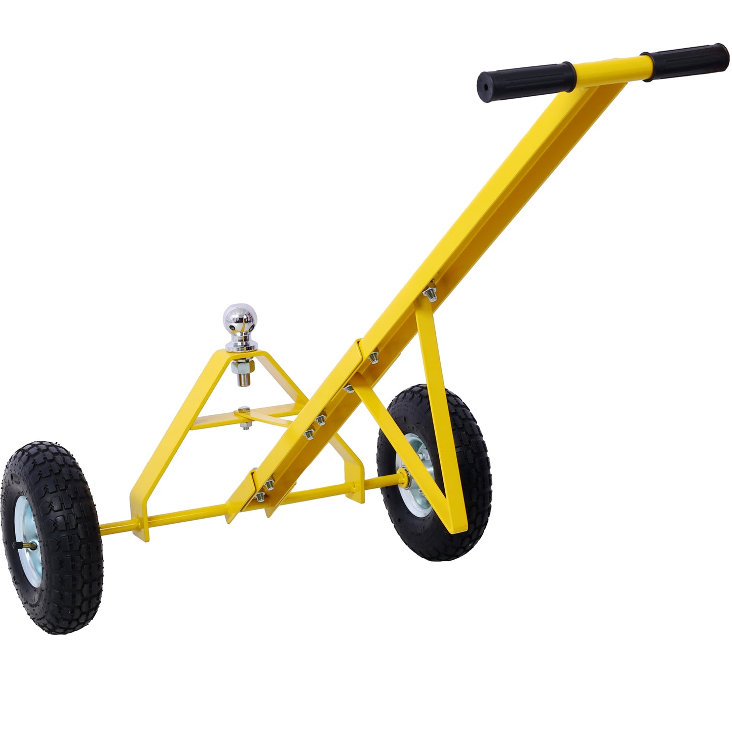 Trailer Dolly with Pneumatic Tires - 600 Lb. Maximum Capacity,Yellow color