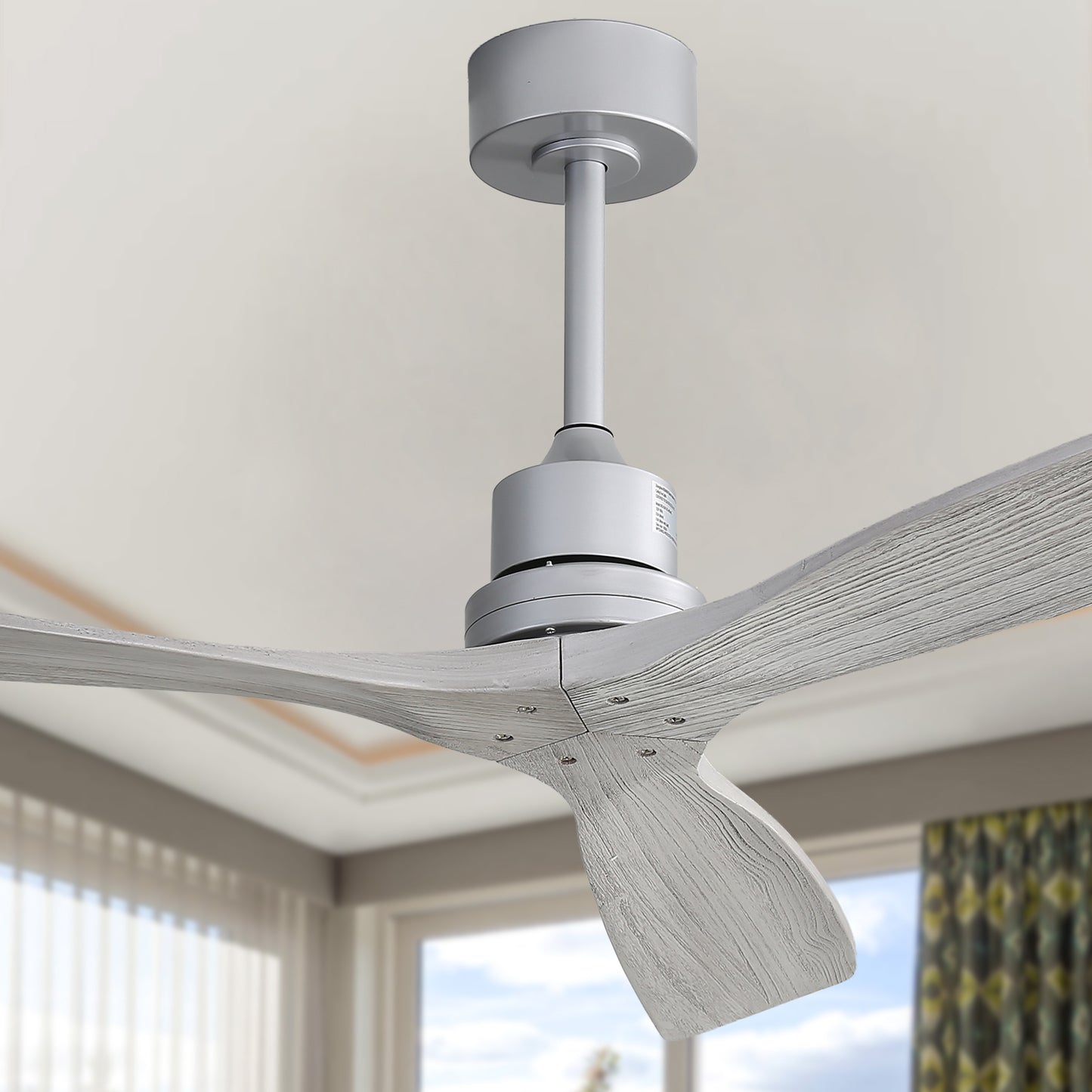 52 Modern Indoor Ceiling Fan with Remote Control & Reversible Blades