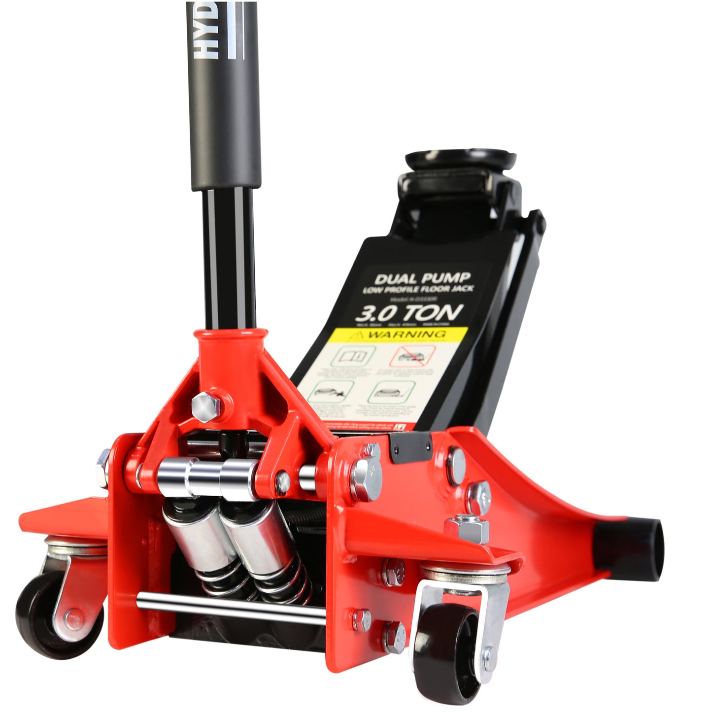 3 Ton Dual Piston Low Profile Racing Floor Jack with Quick Lift Pump