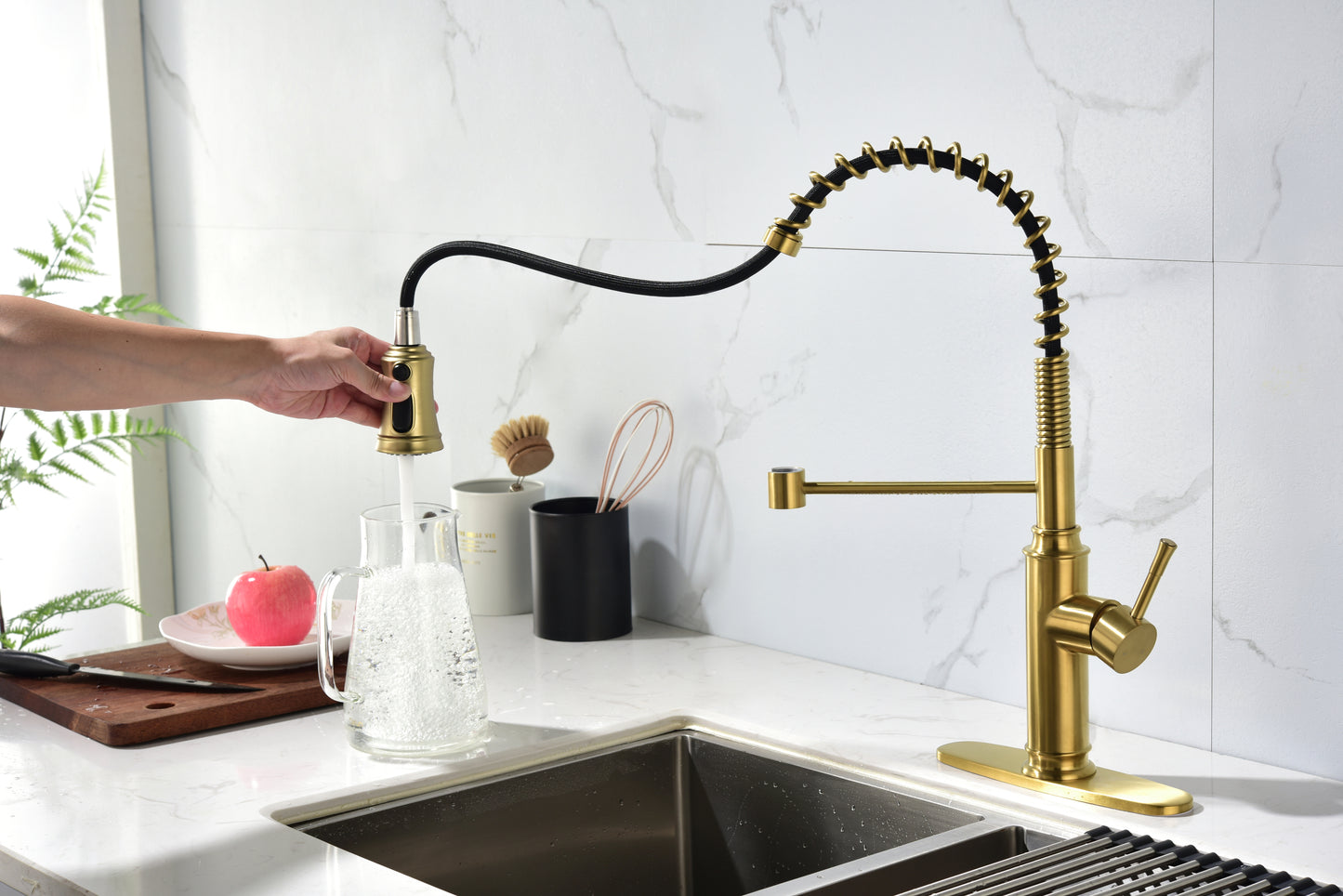 Kitchen Faucet with Pull Down Sprayer